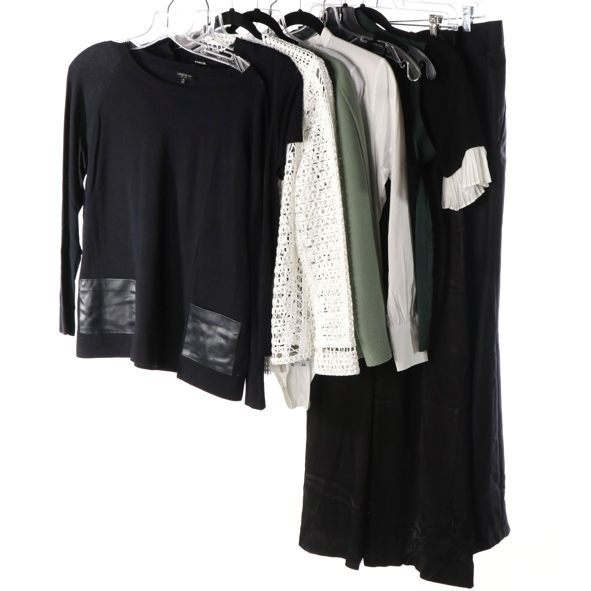 Vince Jacket, Lafayette 148 Sweater, Strenesse Pants, and More Separates