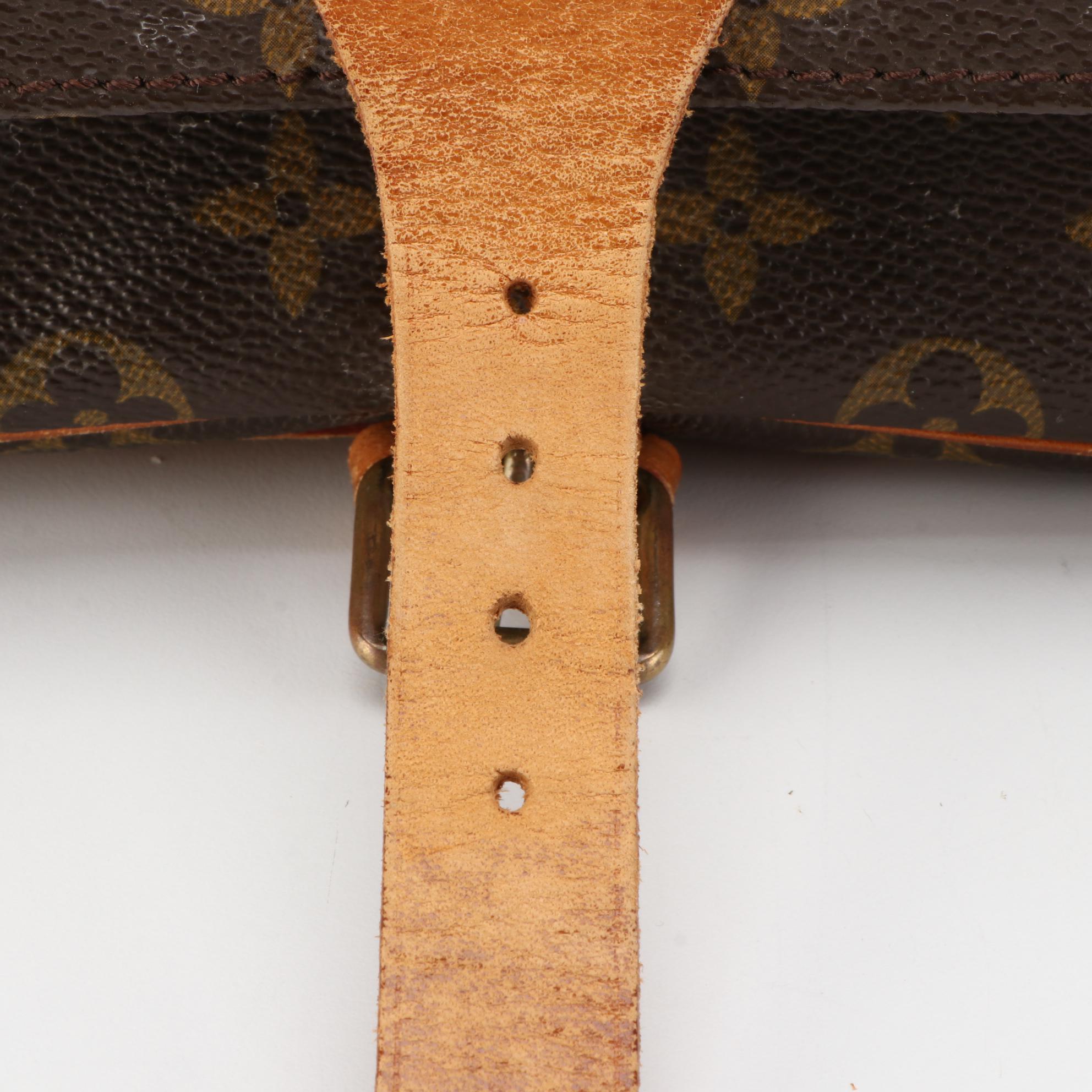 Louis Vuitton Cartouchière MM in Monogram Canvas and Vachetta Leather