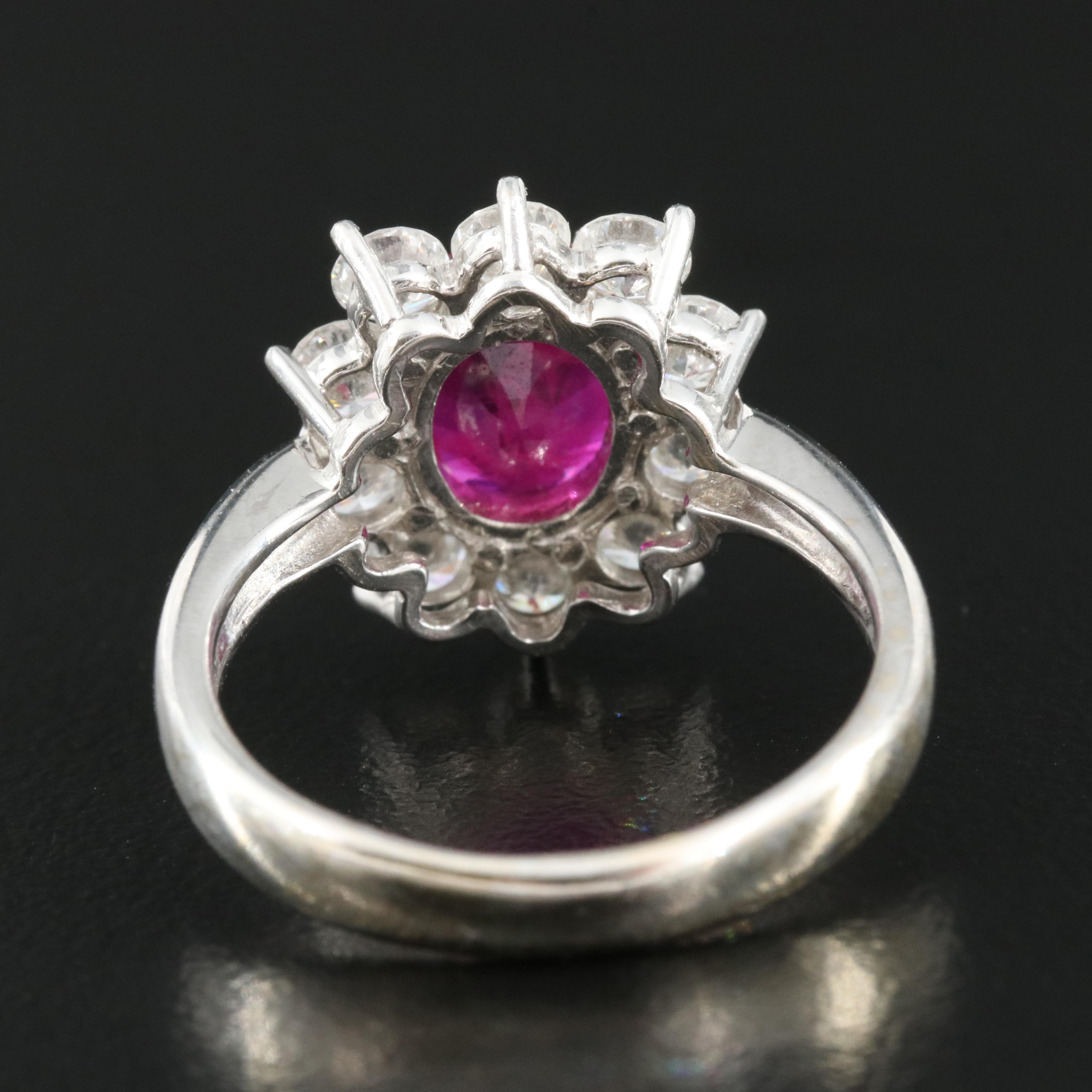 18K 1.87 CT Ruby and 1.26 CTW Diamond Ring