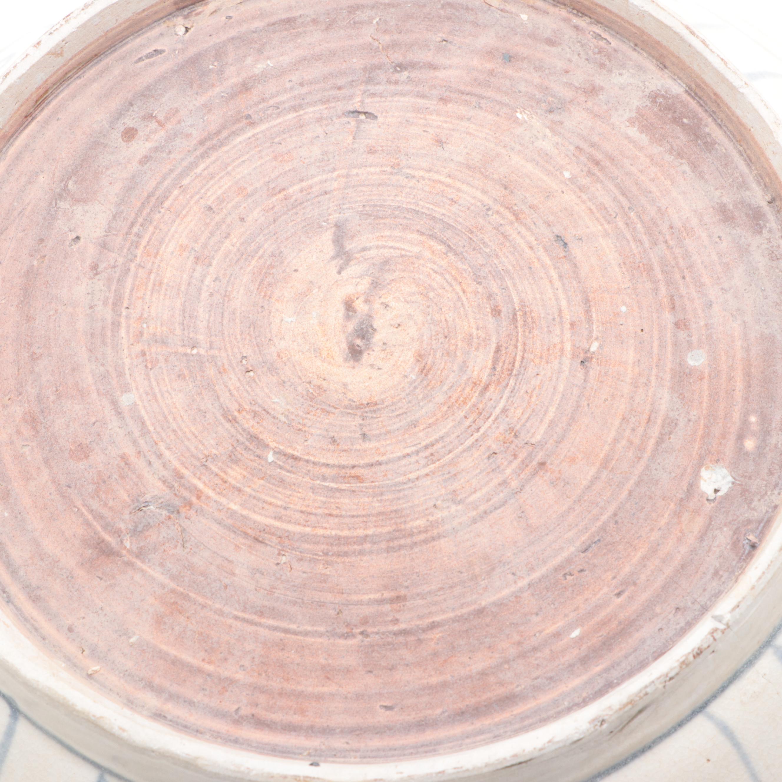 Marine Recovered Anamese Blue and White Ceramic Bowl