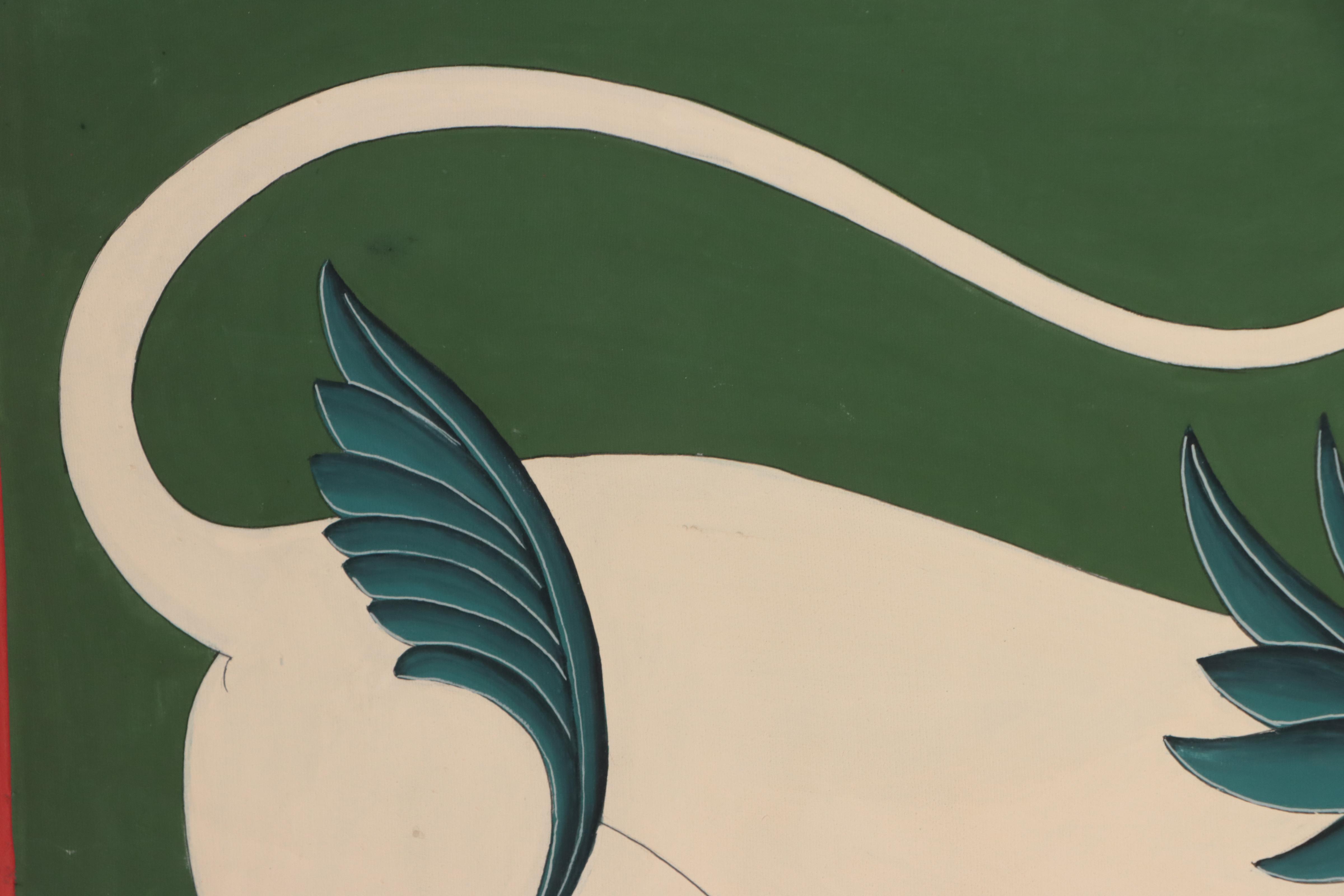 Indian School Gouache Painting of Dog