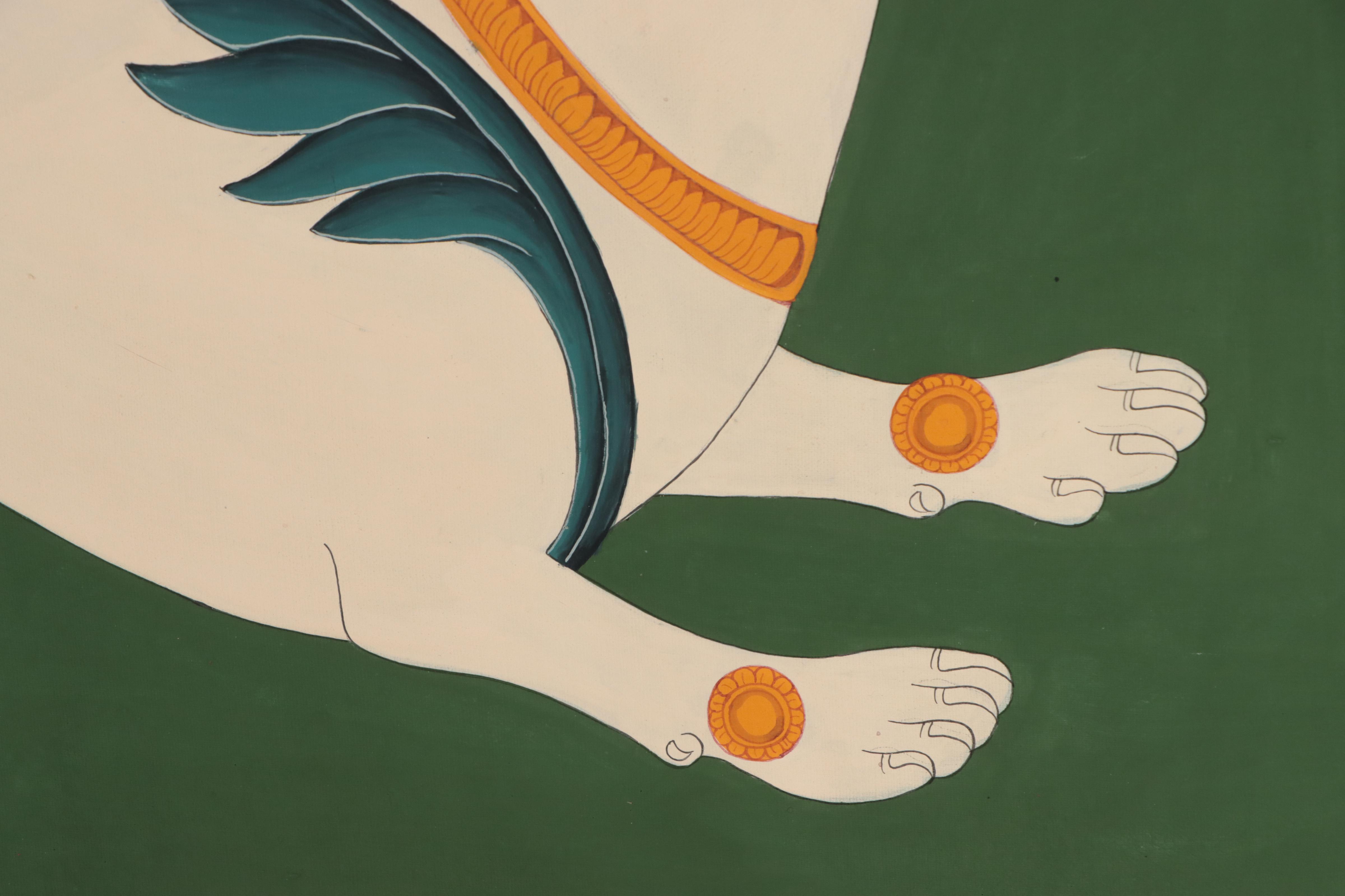 Indian School Gouache Painting of Dog