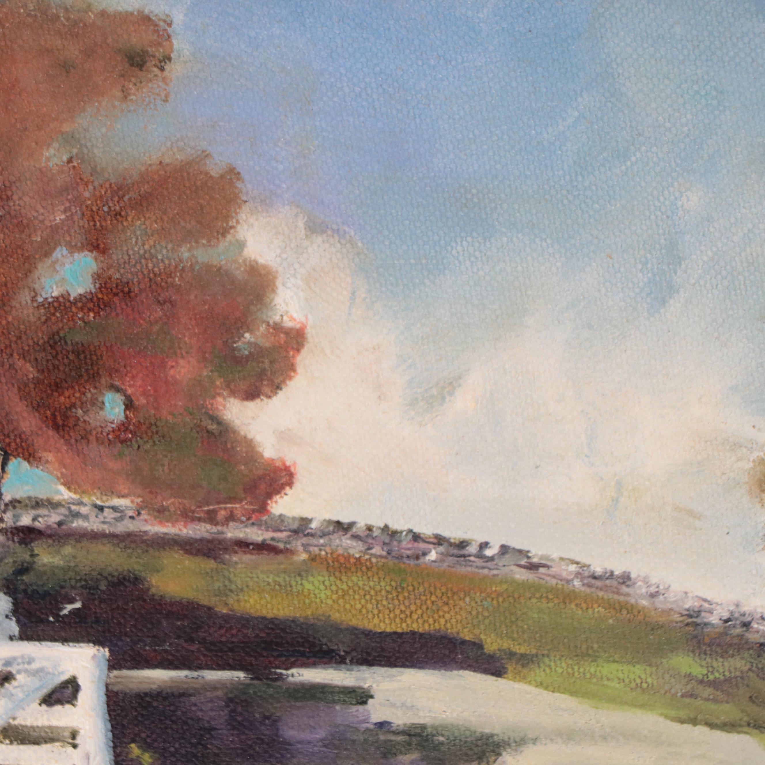 Susan Grier Oil Painting "Shaker Pathway," 21st Century