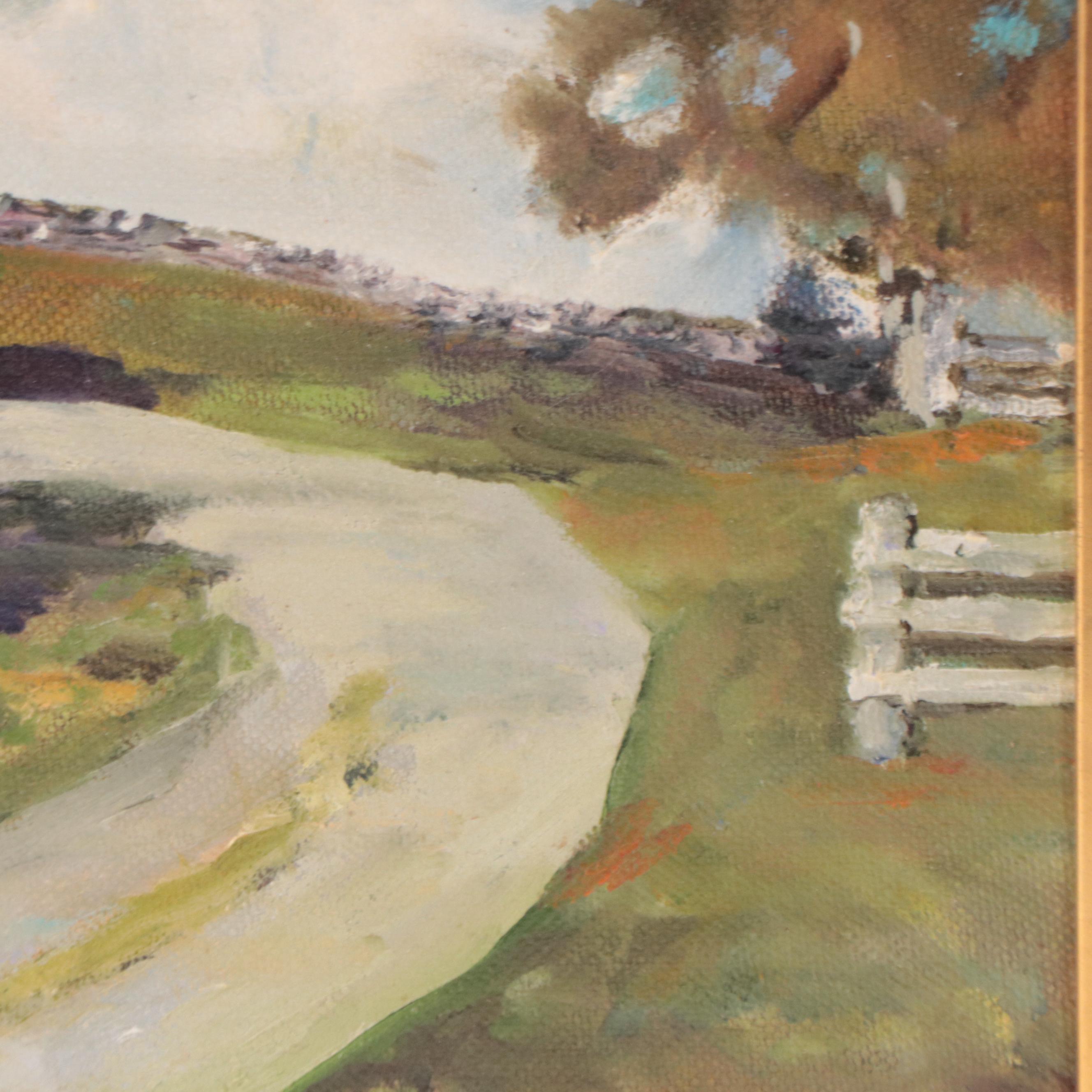 Susan Grier Oil Painting "Shaker Pathway," 21st Century