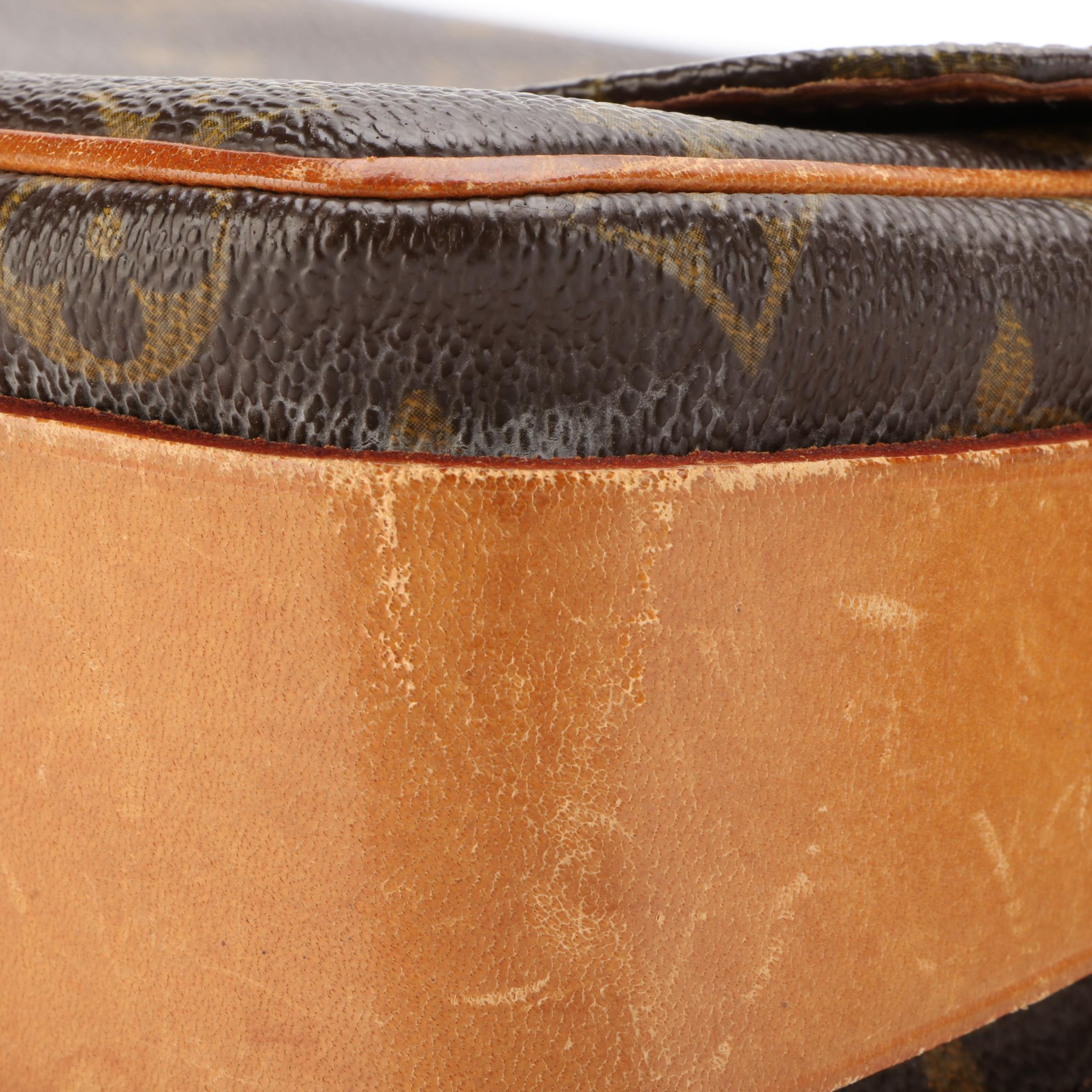 Louis Vuitton Cartouchière MM in Monogram Canvas and Vachetta Leather