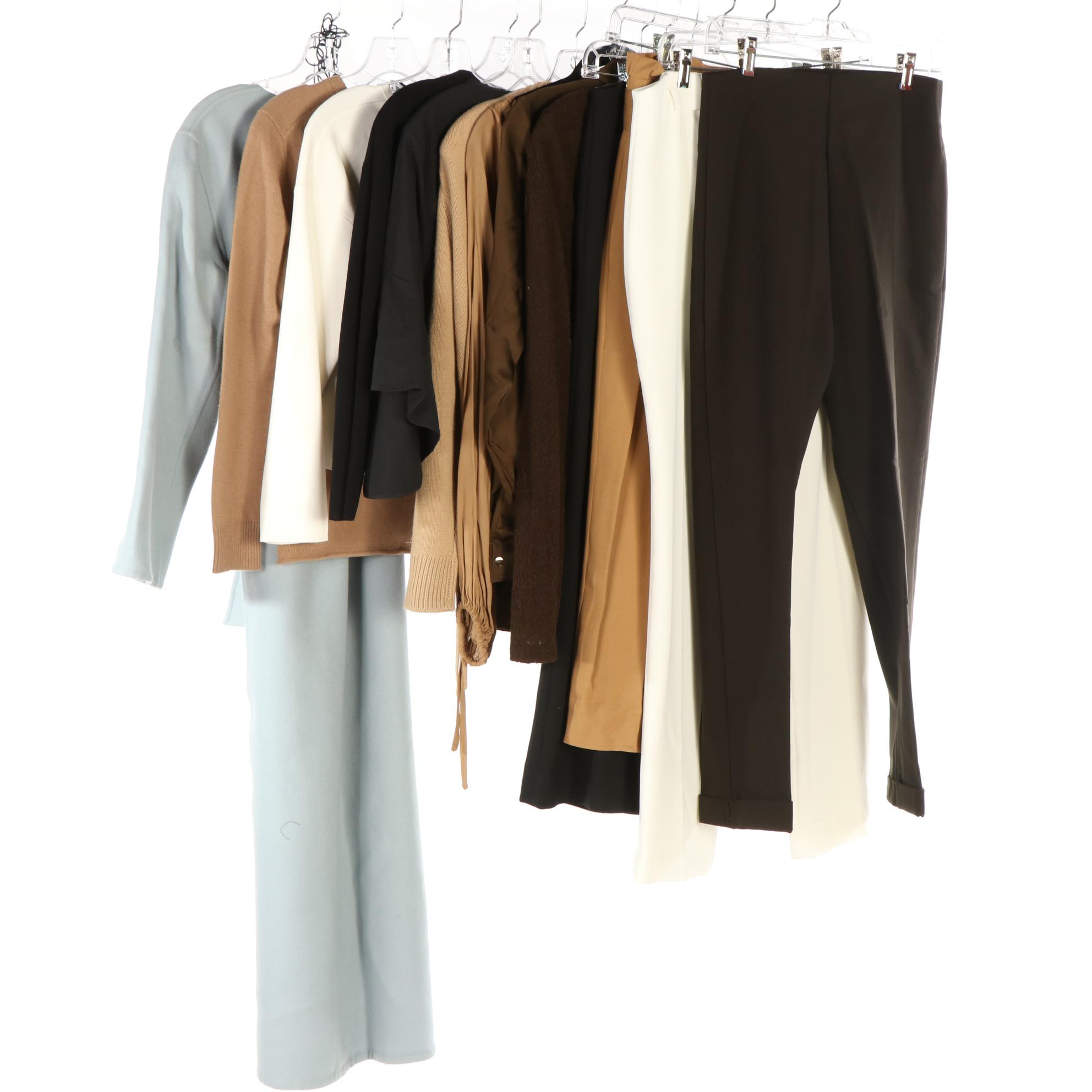 Point Sur Pants, Lafayette 148 Sweater, Vince Sweater, Wool Felt Coat, and More
