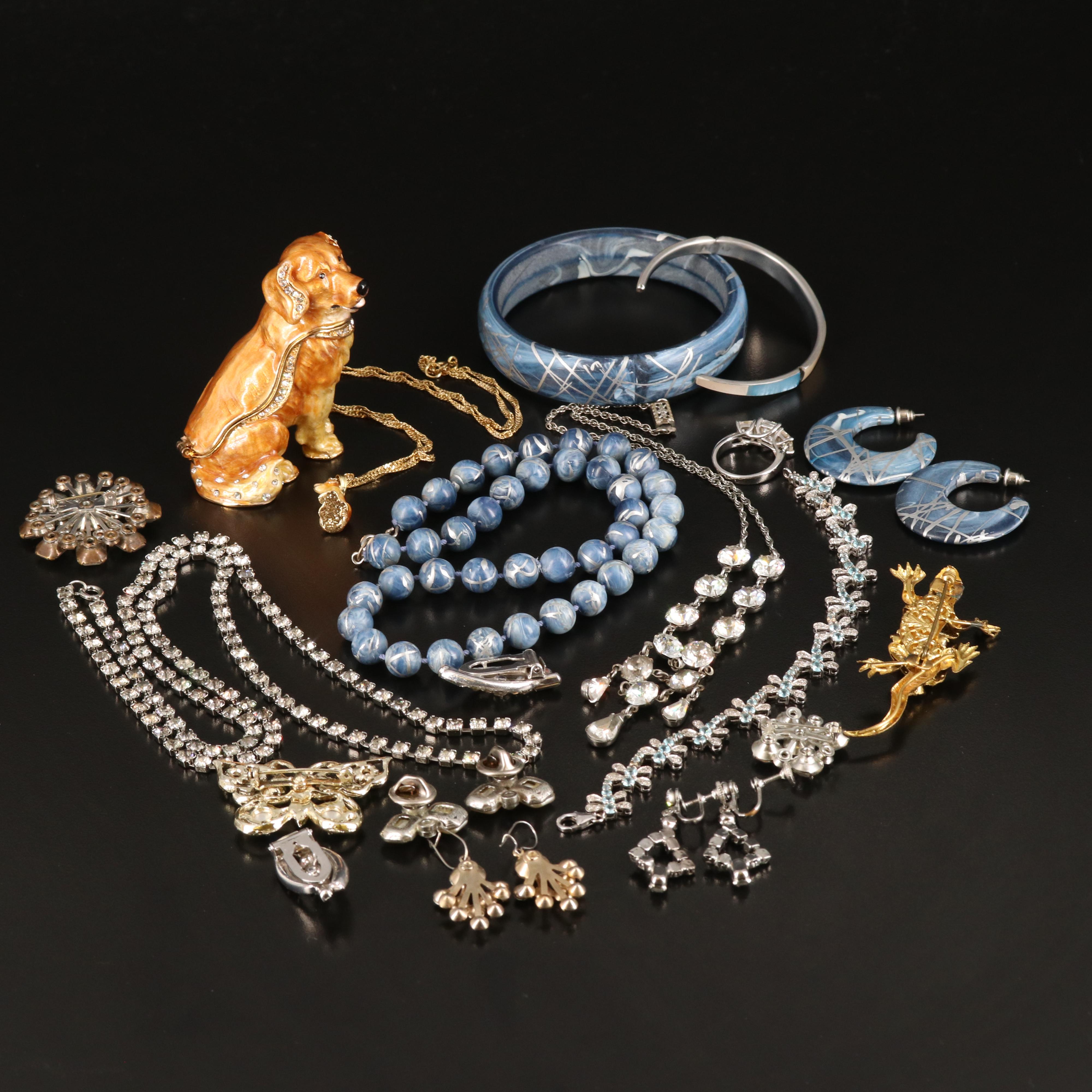 Apatite and Cubic Zirconia Featured in Jewelry Collection Including Sterling