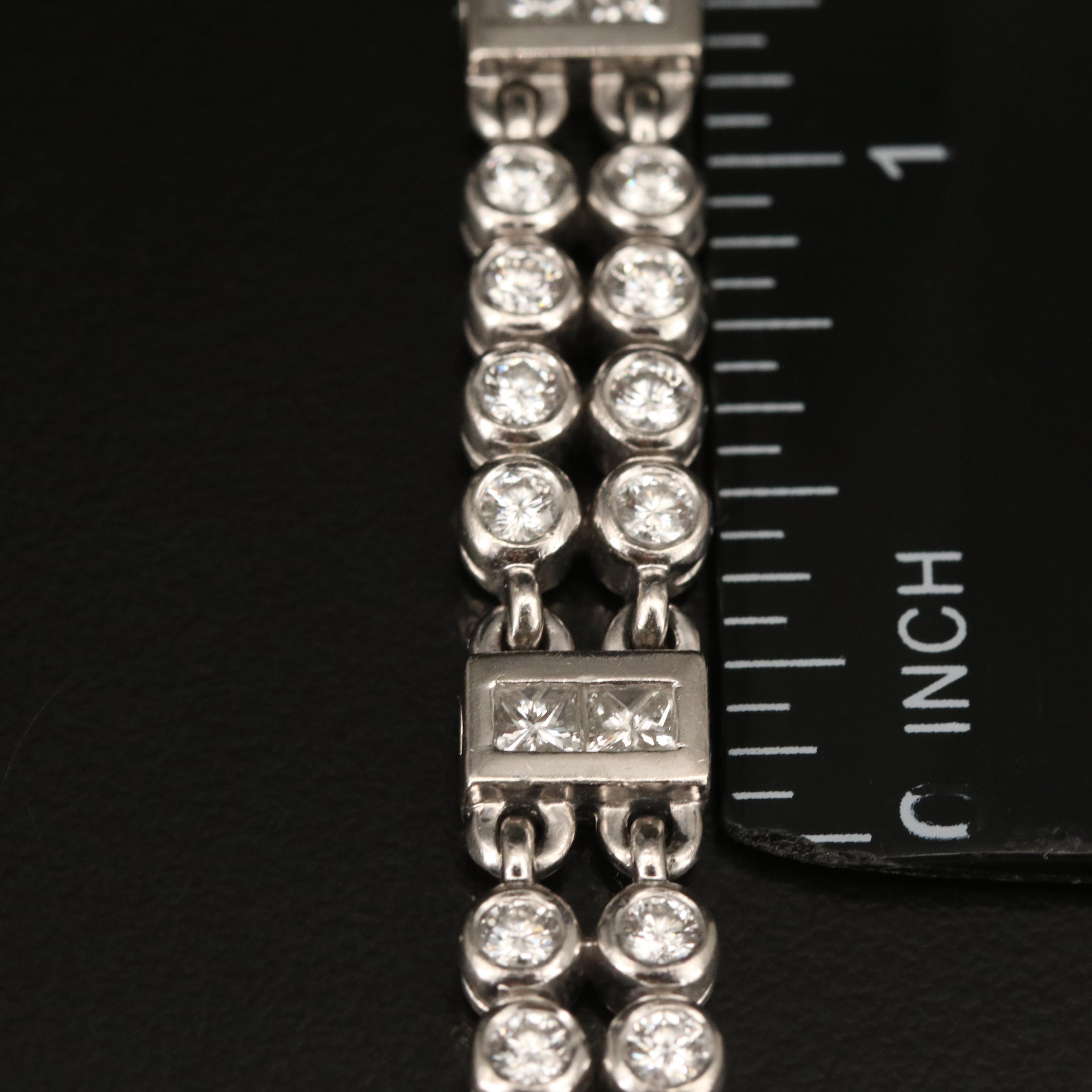 Kwiat Platinum 5.04 CTW Diamond Double Row Bracelet