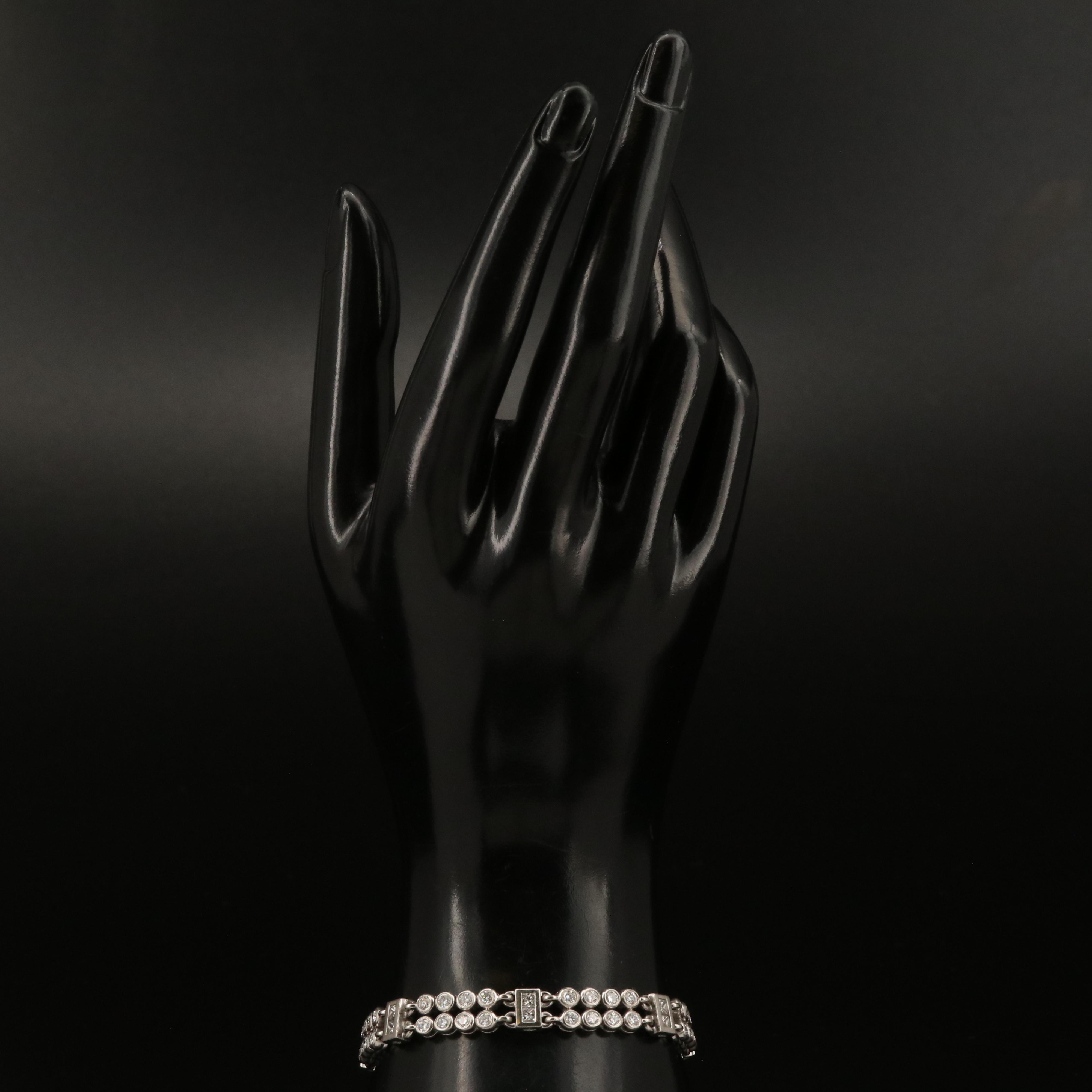 Kwiat Platinum 5.04 CTW Diamond Double Row Bracelet