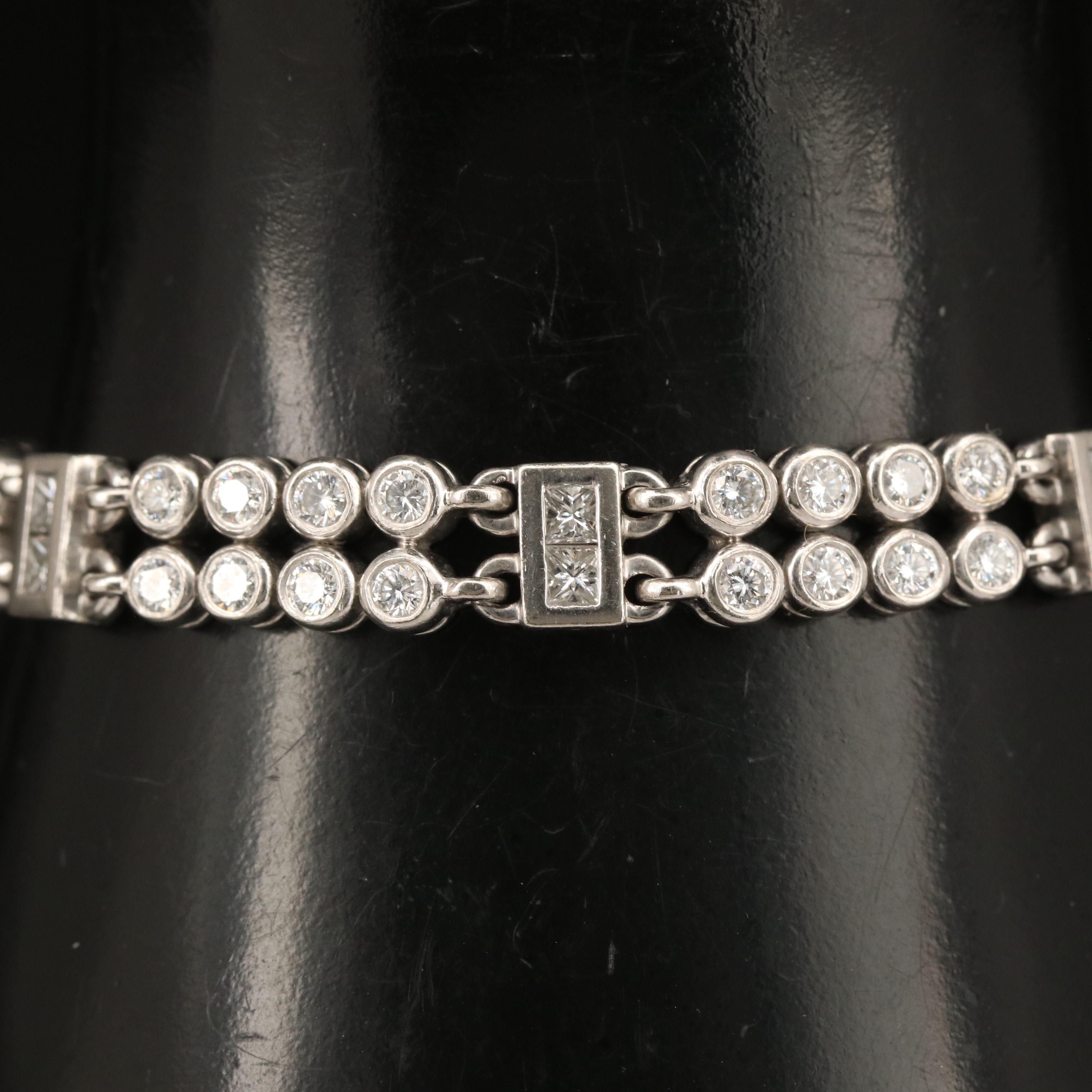 Kwiat Platinum 5.04 CTW Diamond Double Row Bracelet