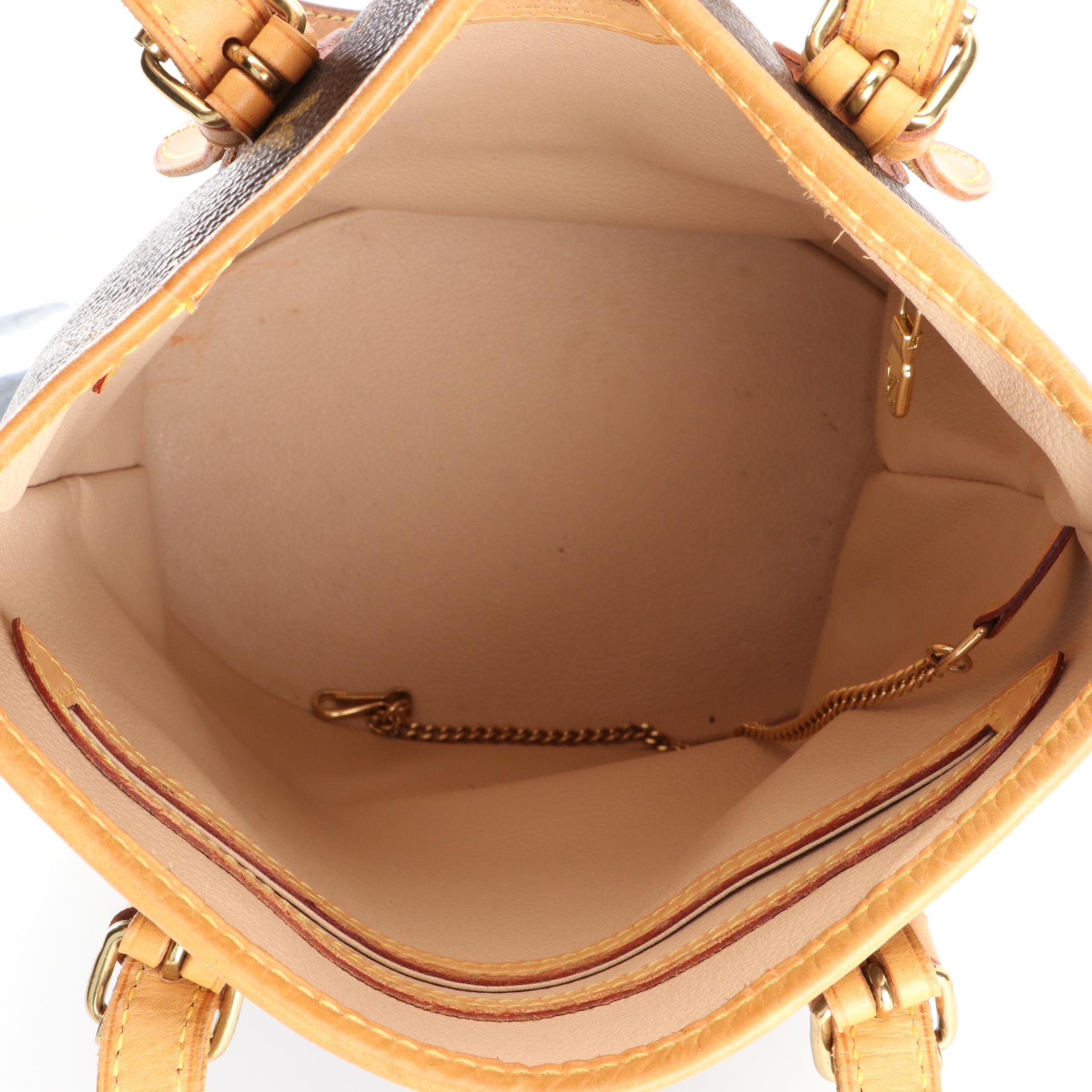 Louis Vuitton Petit Bucket Bag in Monogram Canvas and Vachetta Leather