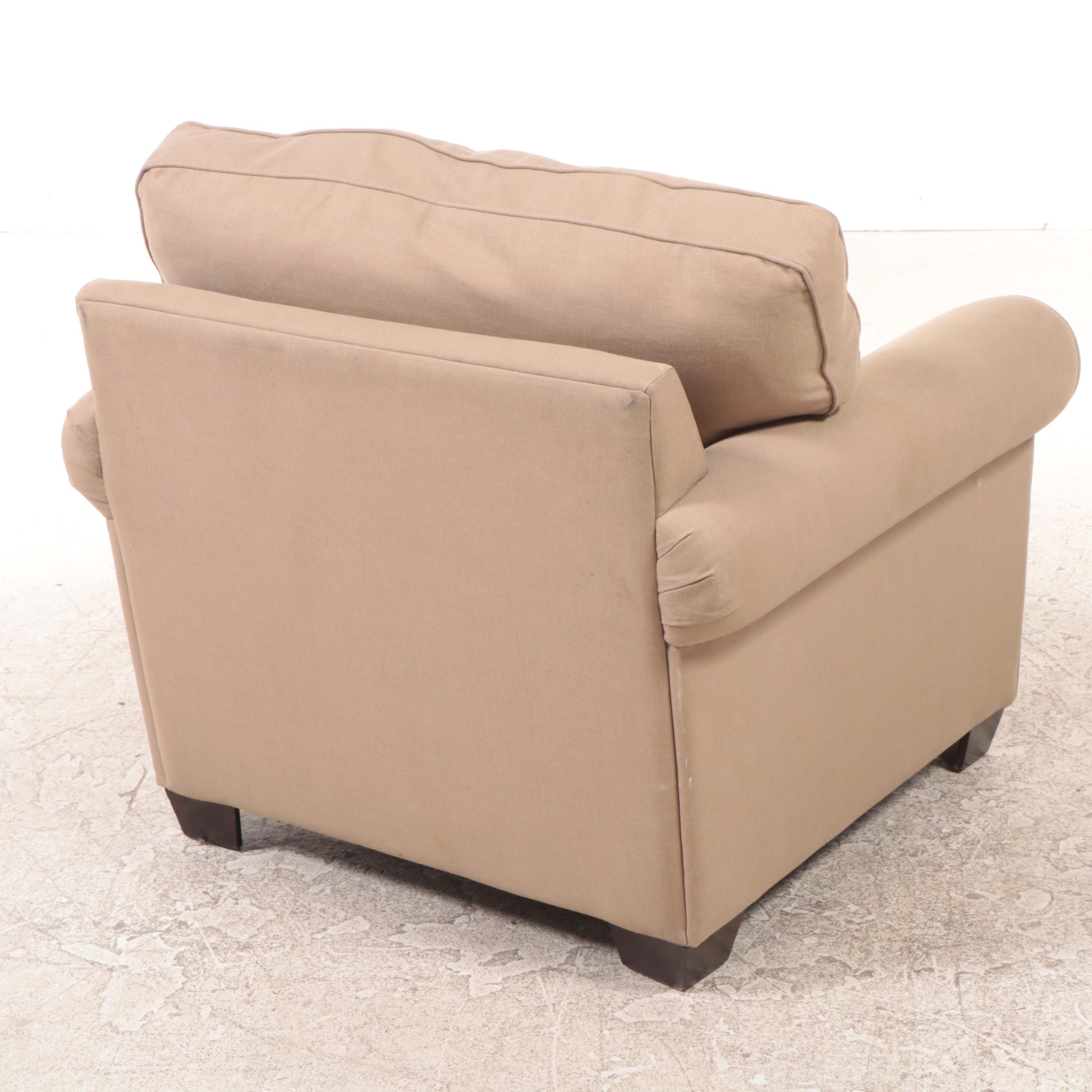 Contemporary Upholstered Easy Armchair