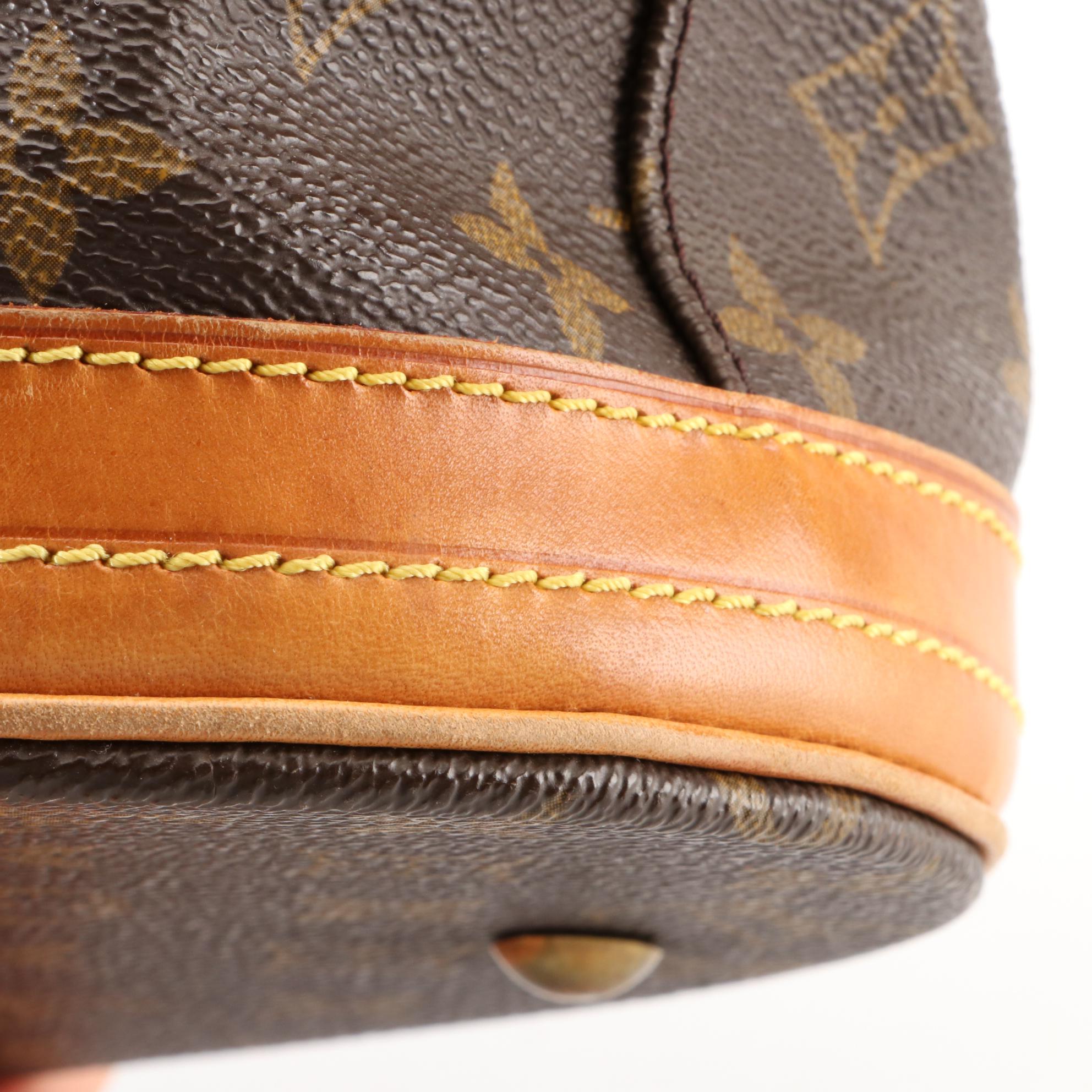 Louis Vuitton Petit Bucket Bag in Monogram Canvas and Vachetta Leather