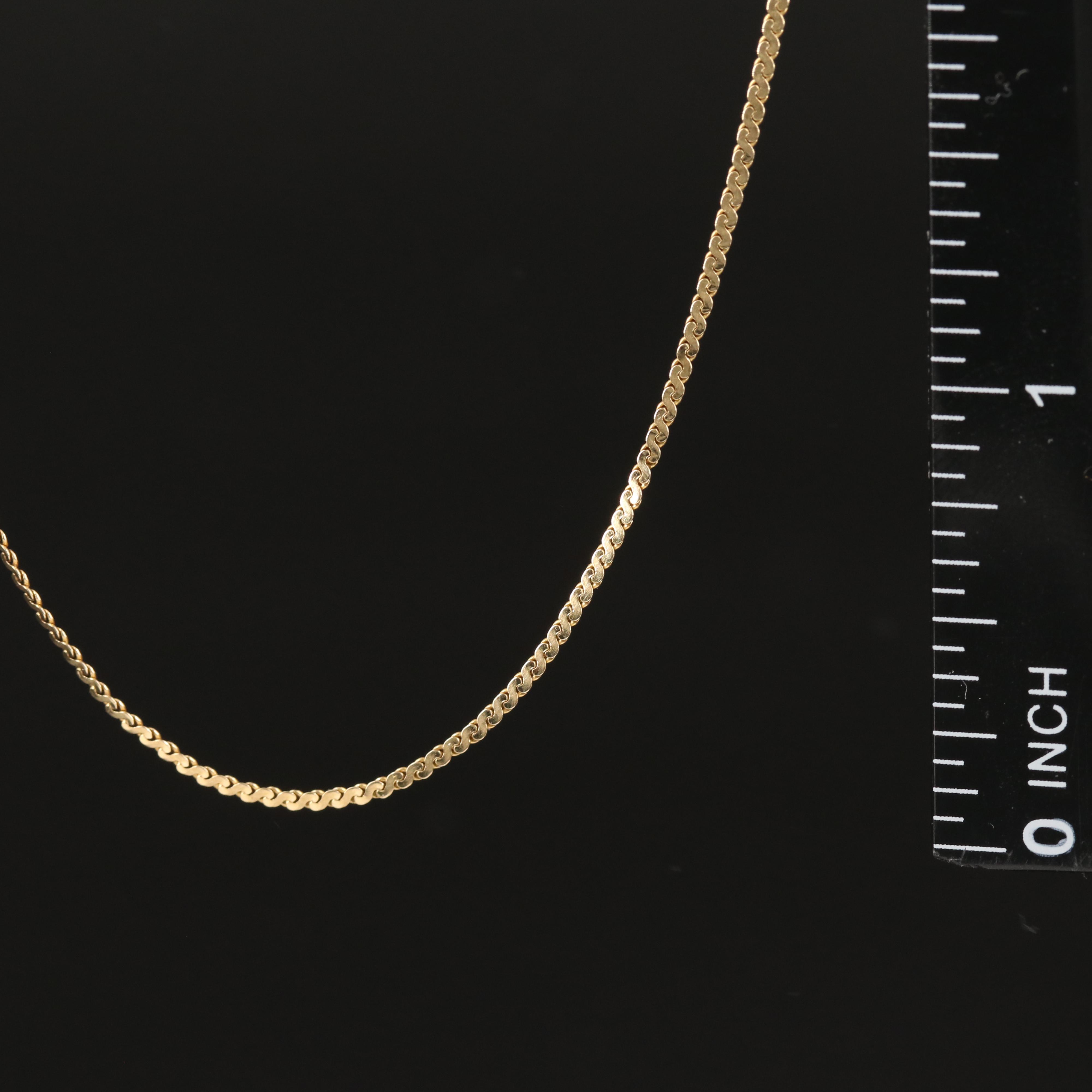 14K S Link Chain Necklace