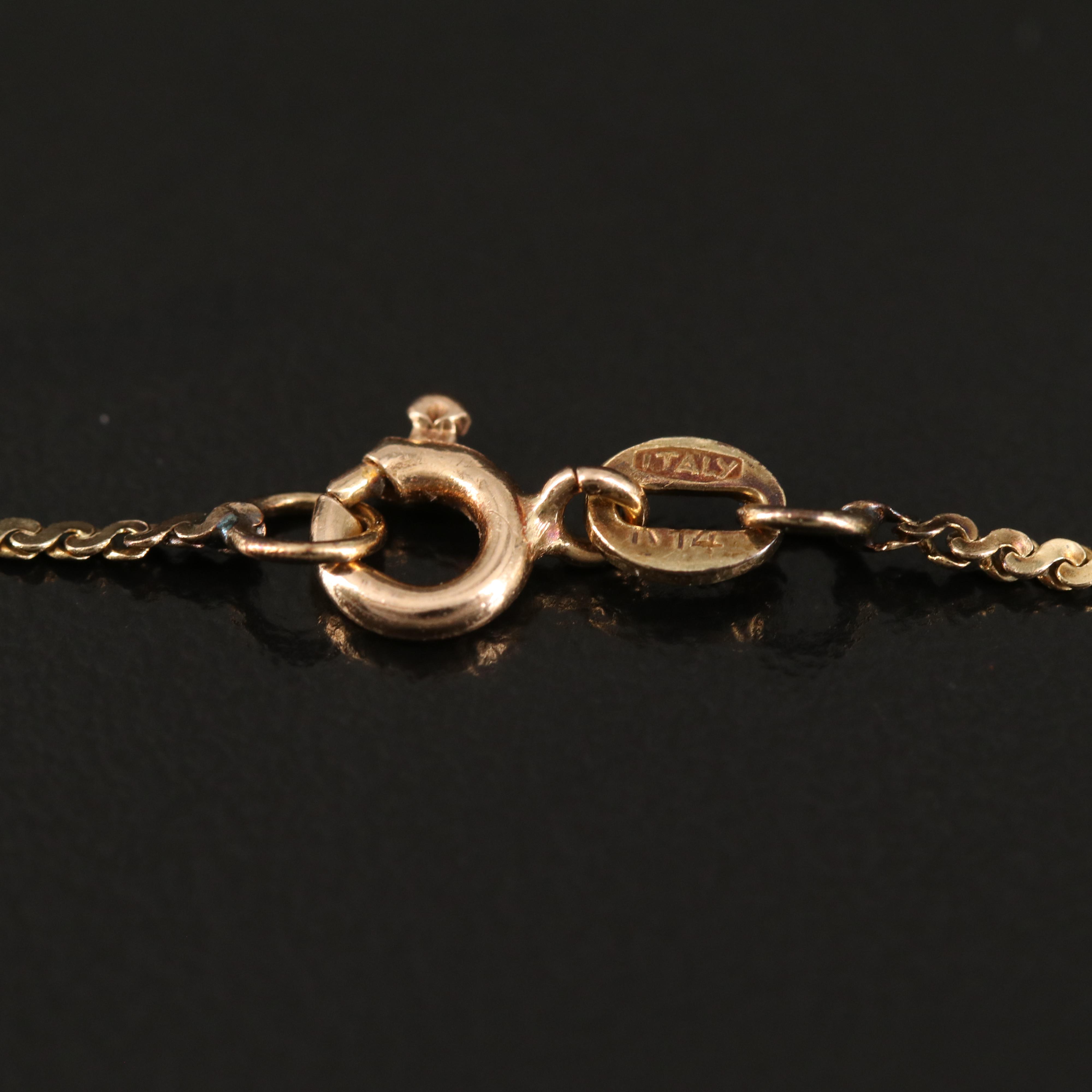 14K S Link Chain Necklace