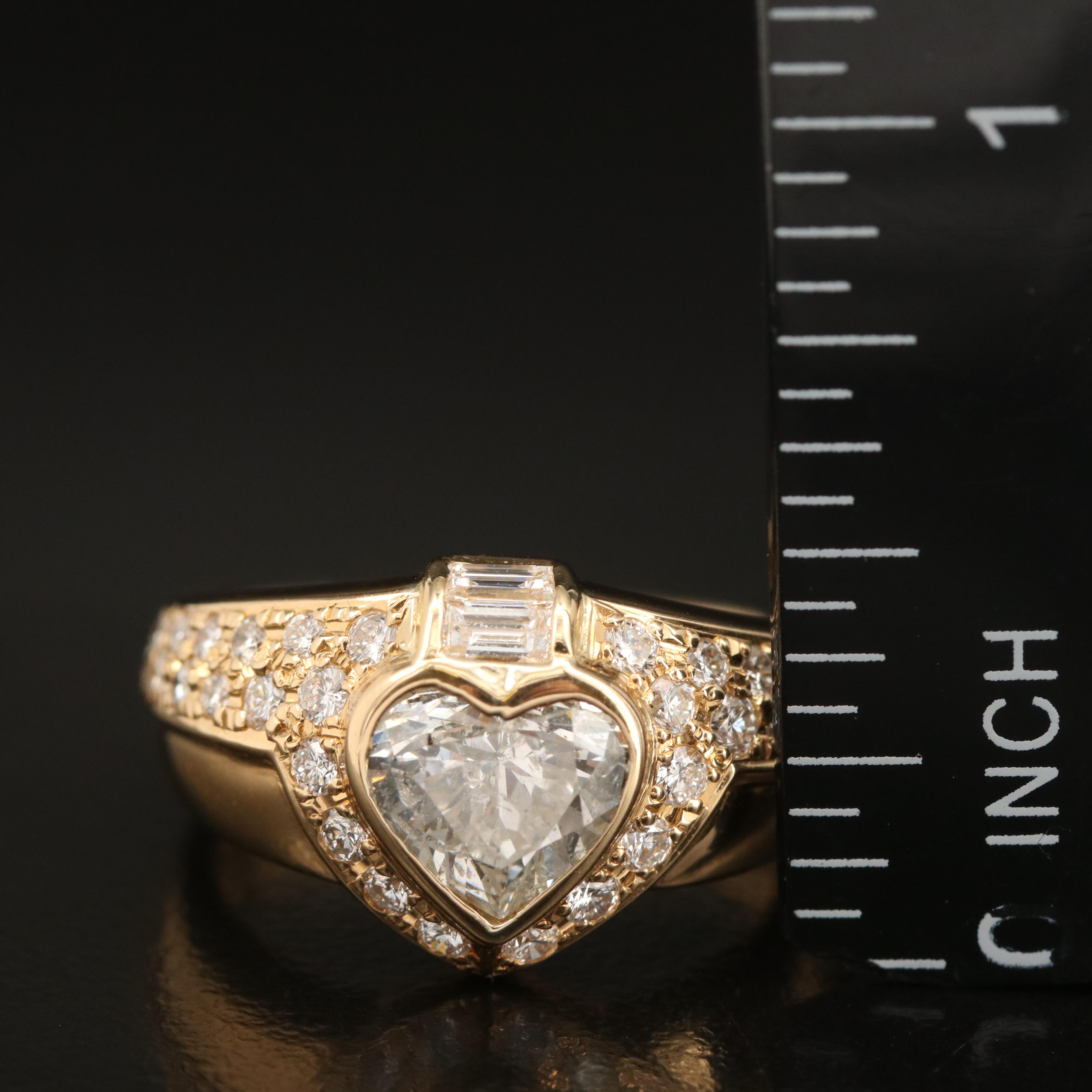 18K 2.25 CTW Diamond Heart Ring