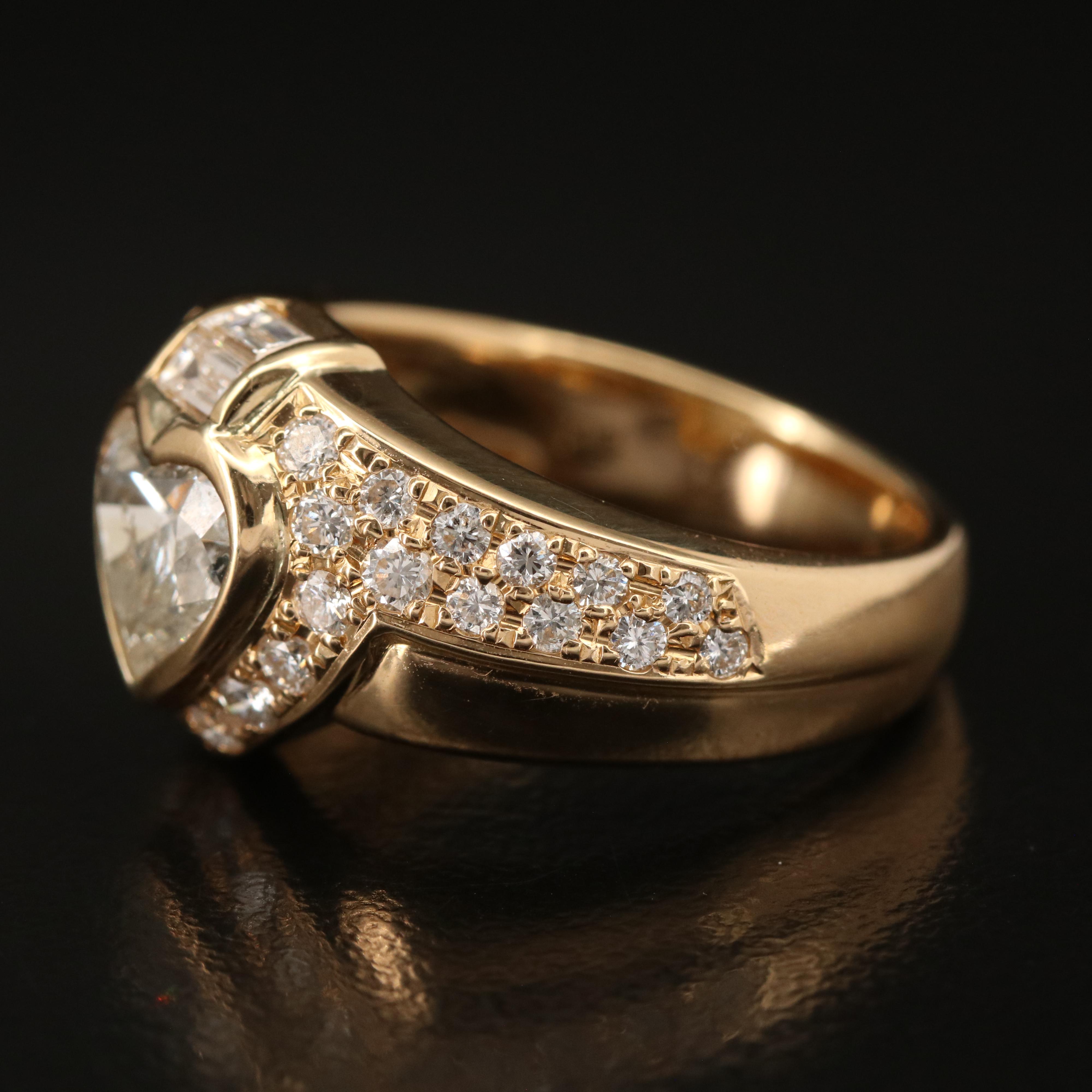 18K 2.25 CTW Diamond Heart Ring