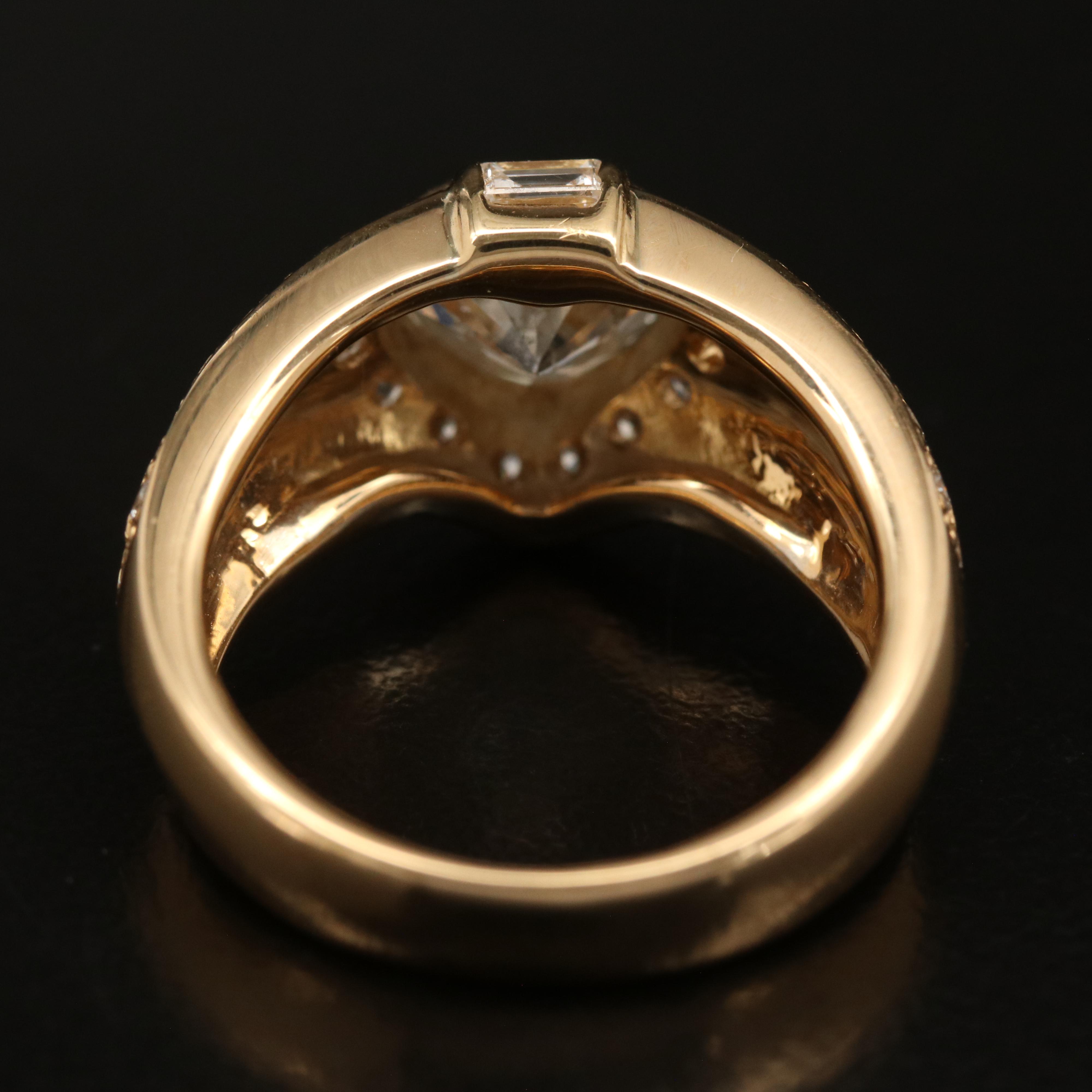 18K 2.25 CTW Diamond Heart Ring