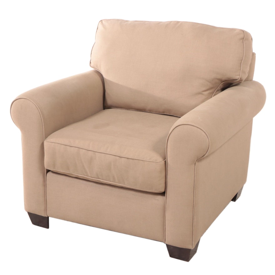 Contemporary Upholstered Easy Armchair