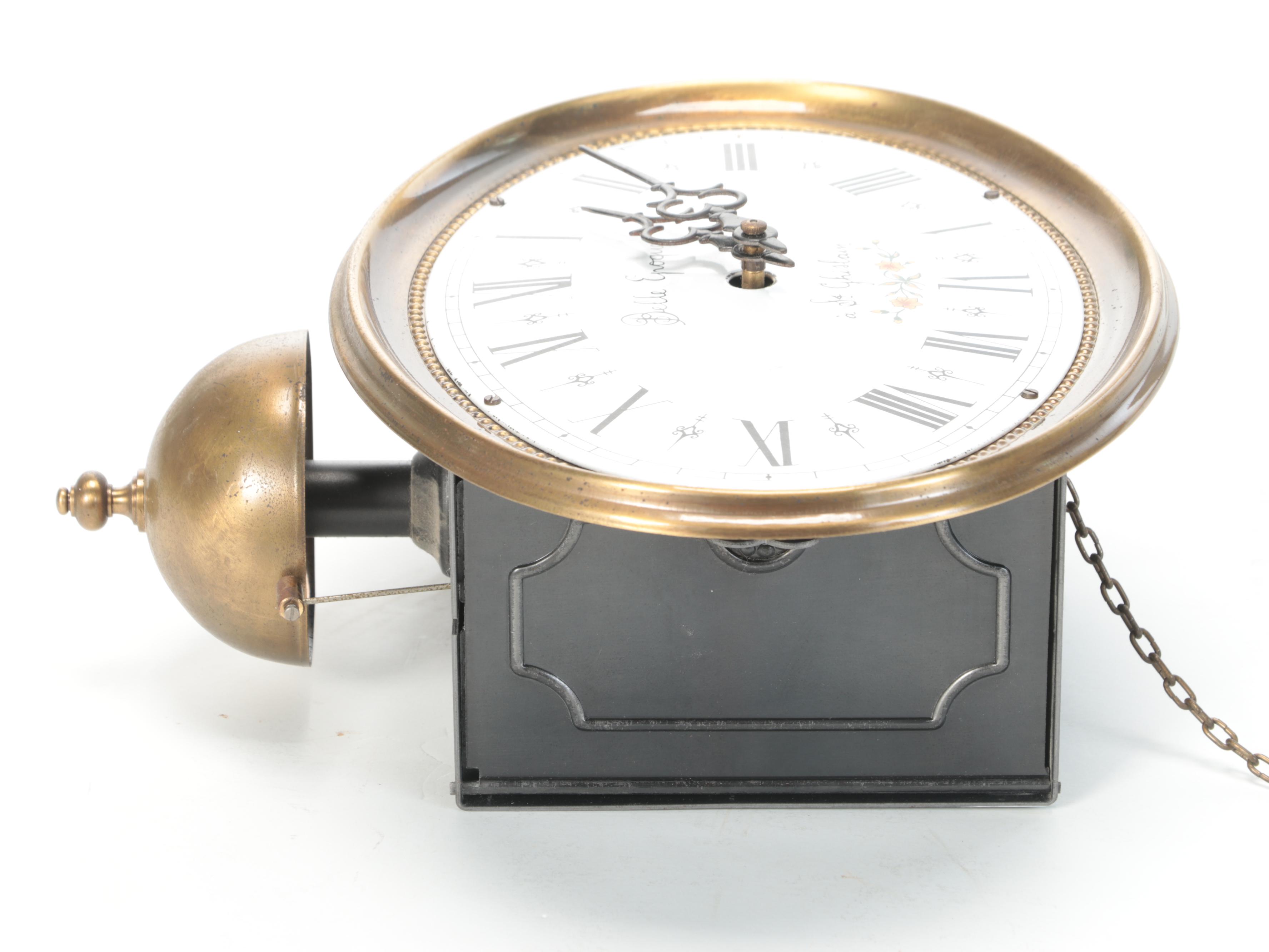 Metal Pendulum Alcove Wall Clock