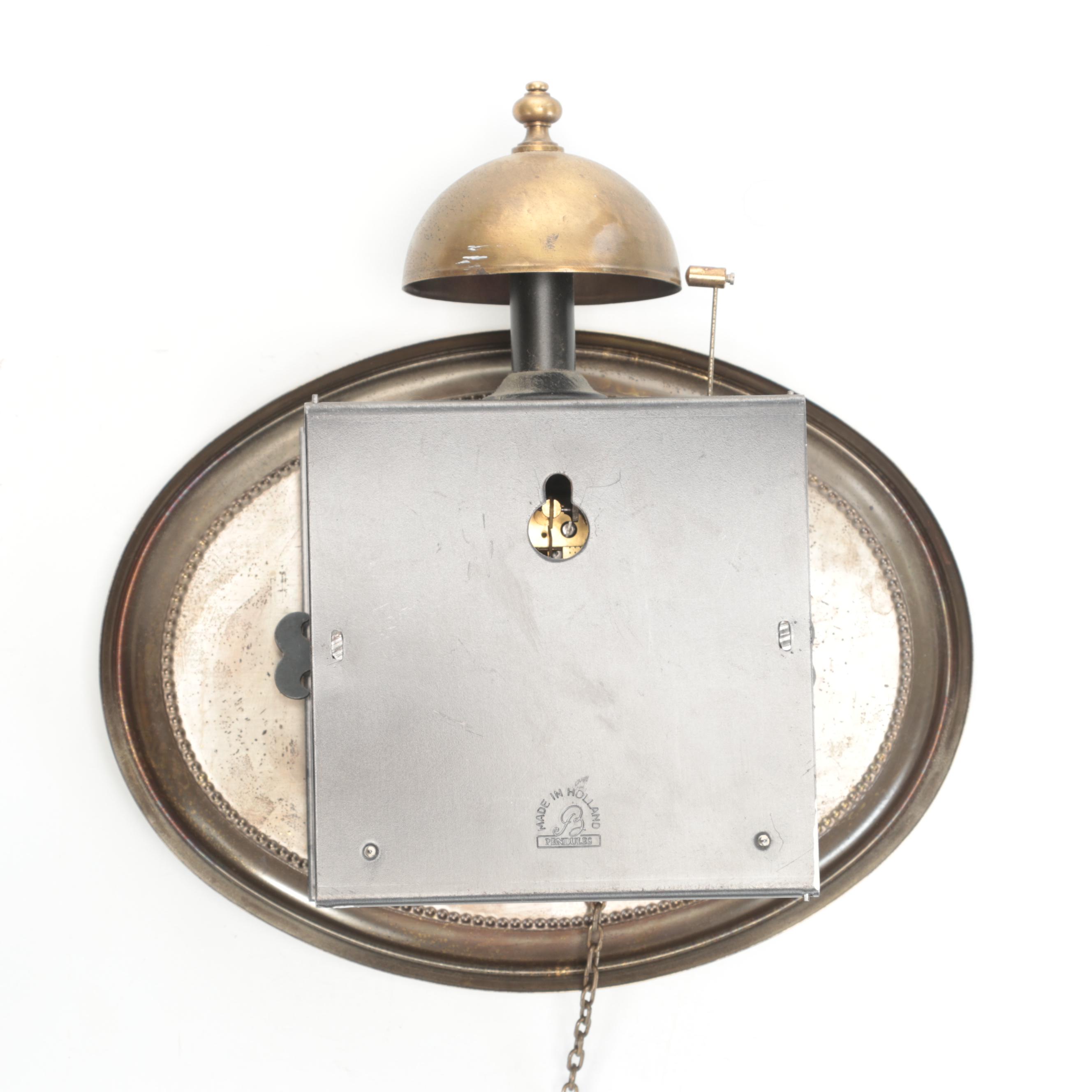 Metal Pendulum Alcove Wall Clock