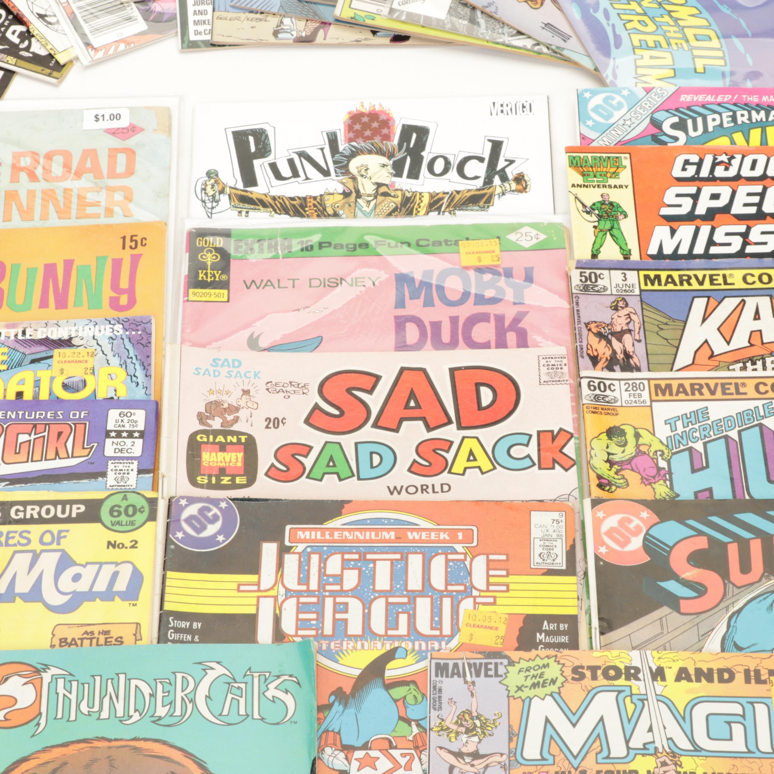 Marvel and DC Modern Age Comic Books Including "Thundercats"