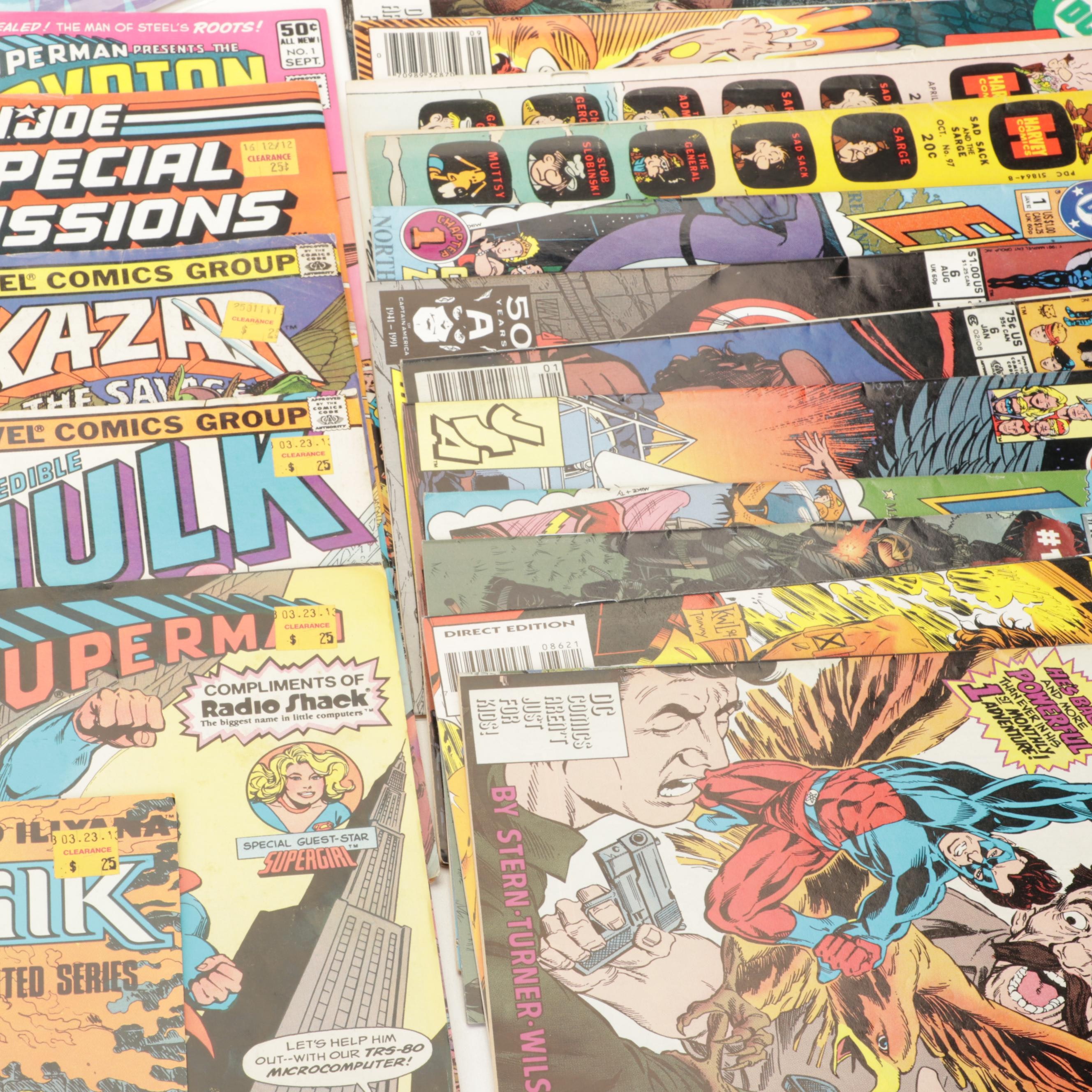 Marvel and DC Modern Age Comic Books Including "Thundercats"