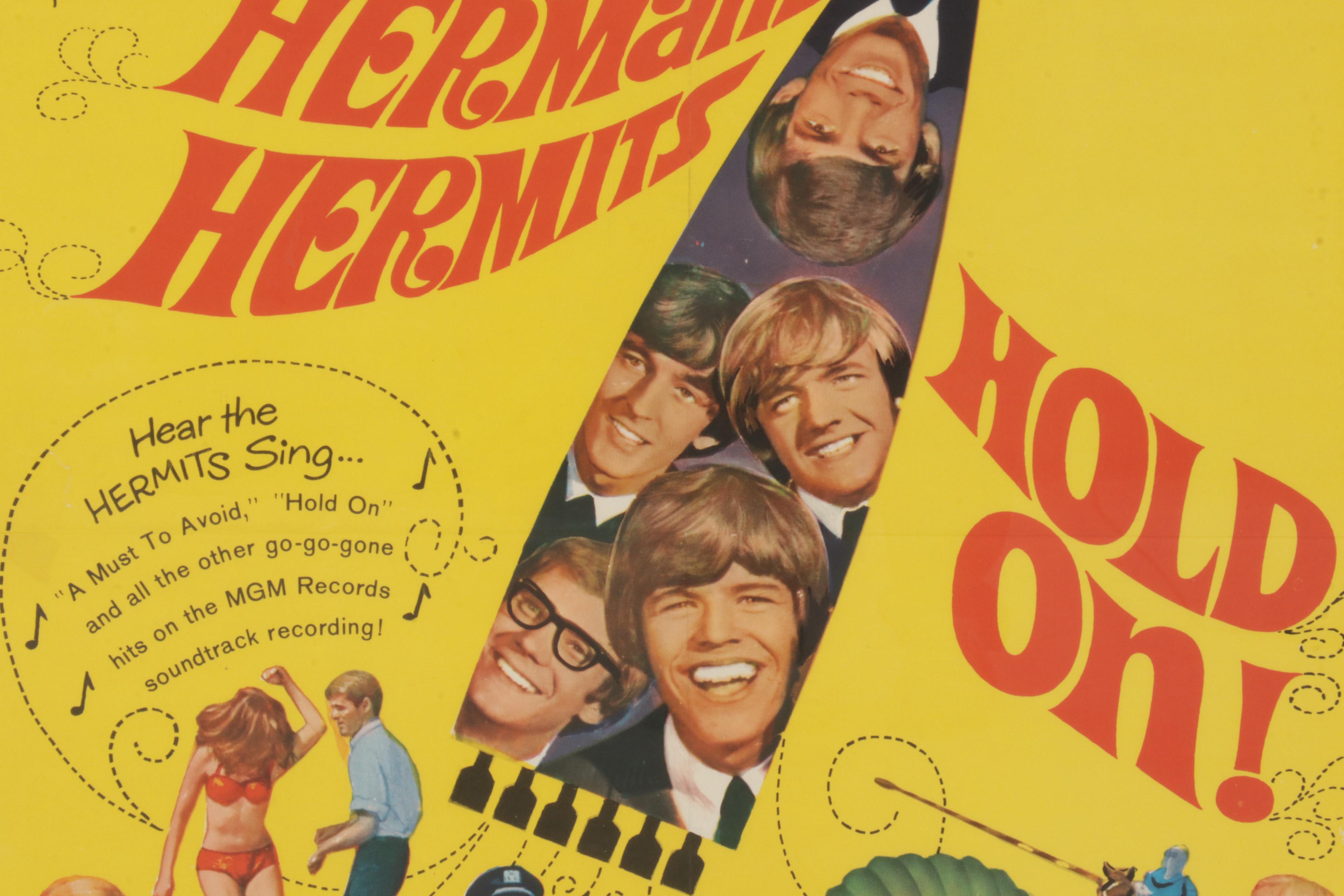 Herman's Hermits "Hold On!" Theatrical Release Movie Poster, 1966