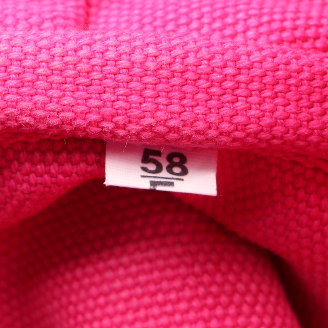 Prada Small Logo Tote in Fuchsia Canvas with Shoulder Strap