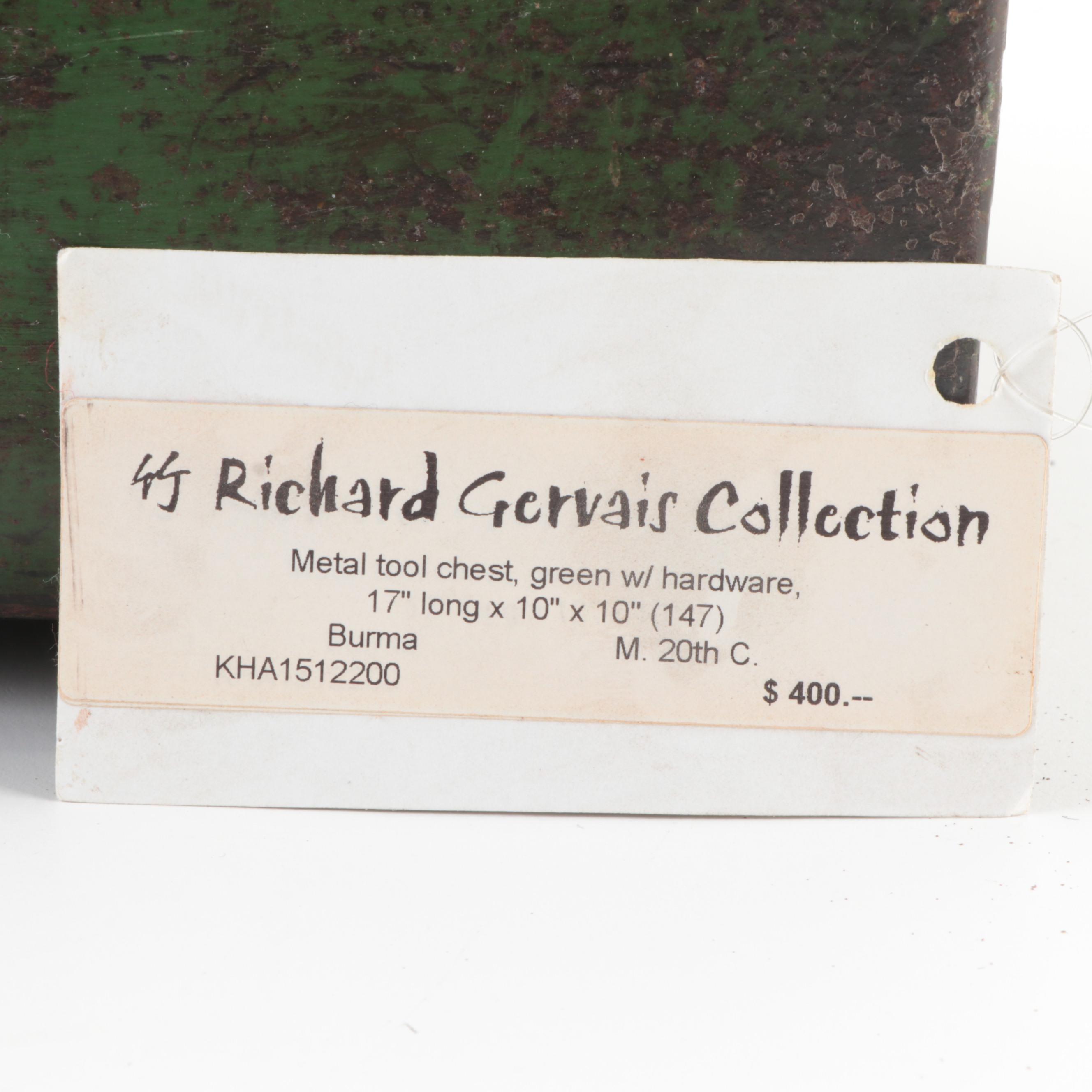 Patinated Metal Storage Chest, Early to Mid-20th Century