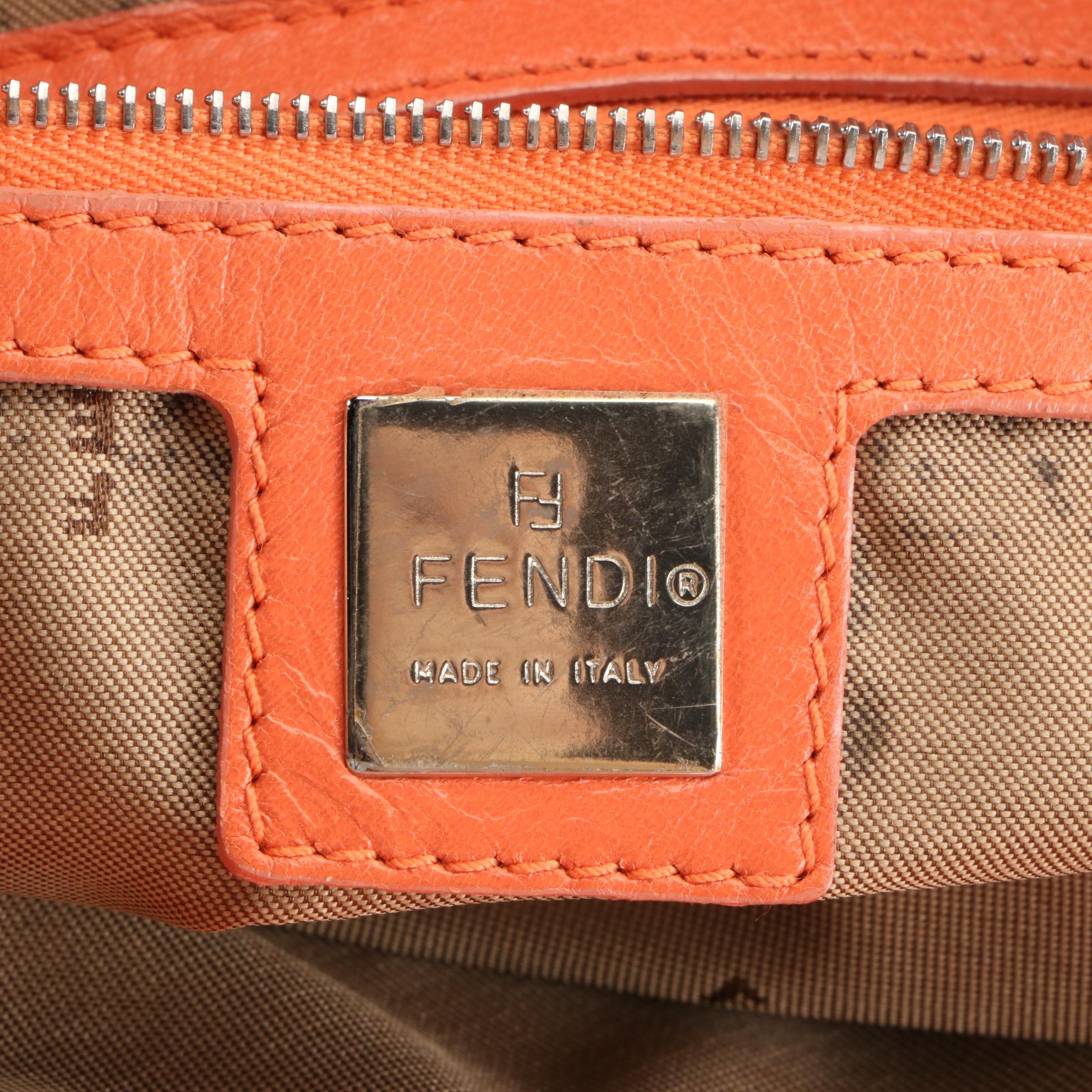 Fendi Woven Leather Tote Bag