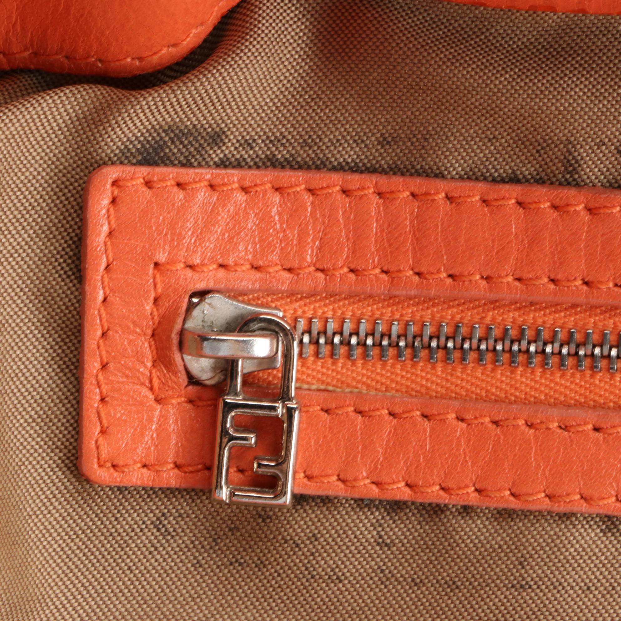 Fendi Woven Leather Tote Bag