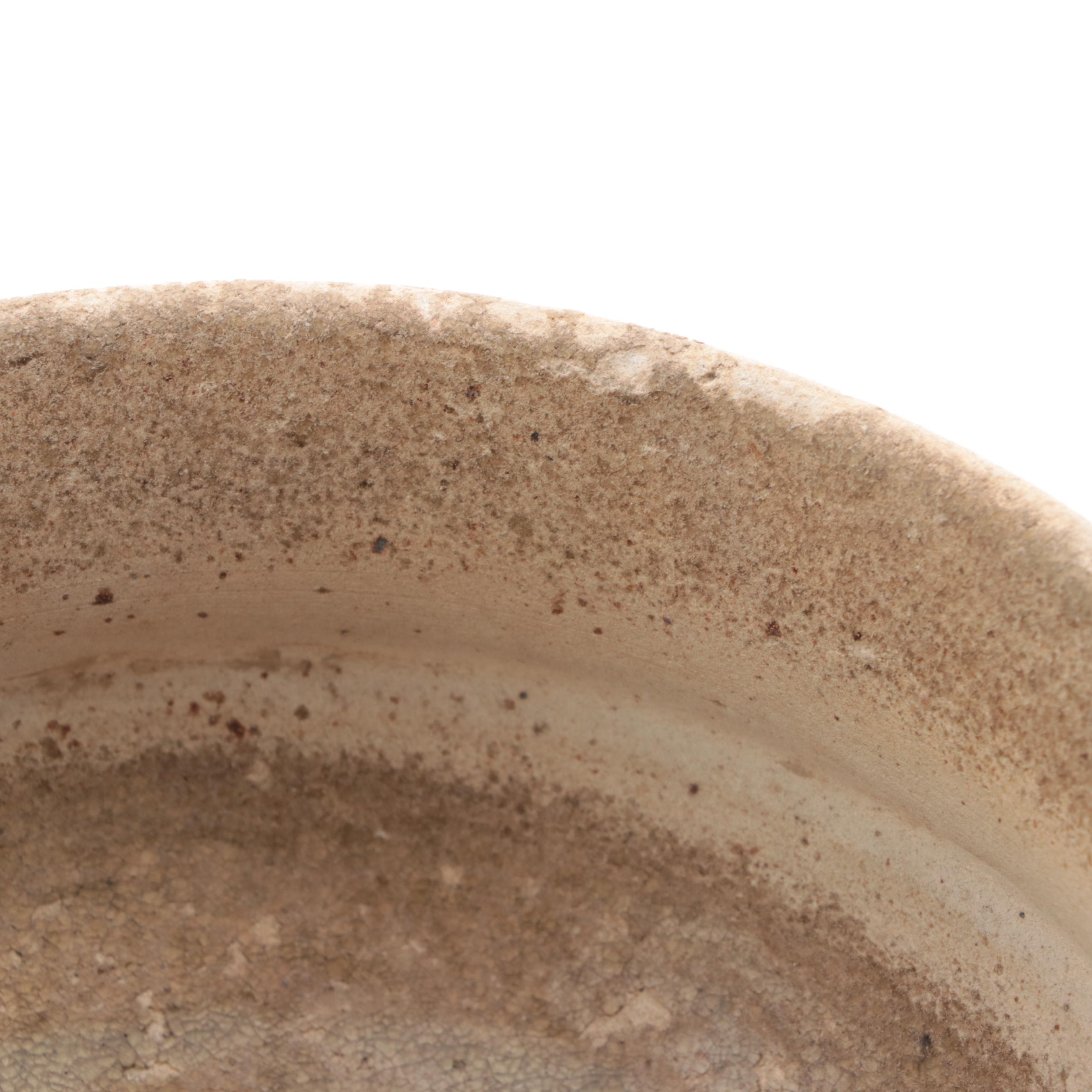 North Vietnamese Red River Valley Han-Viet Period Terracotta Handled Bowl