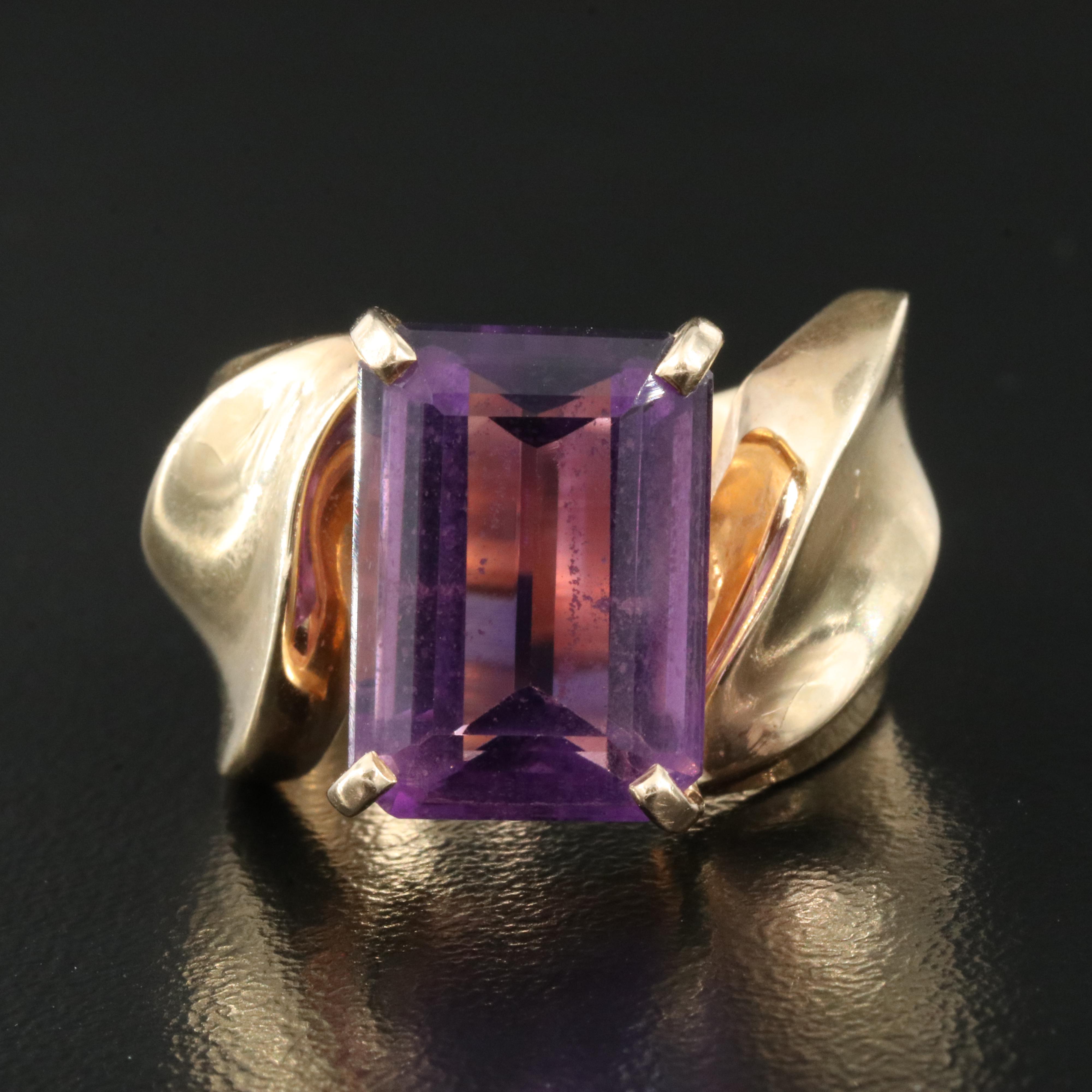 14K Amethyst Ring