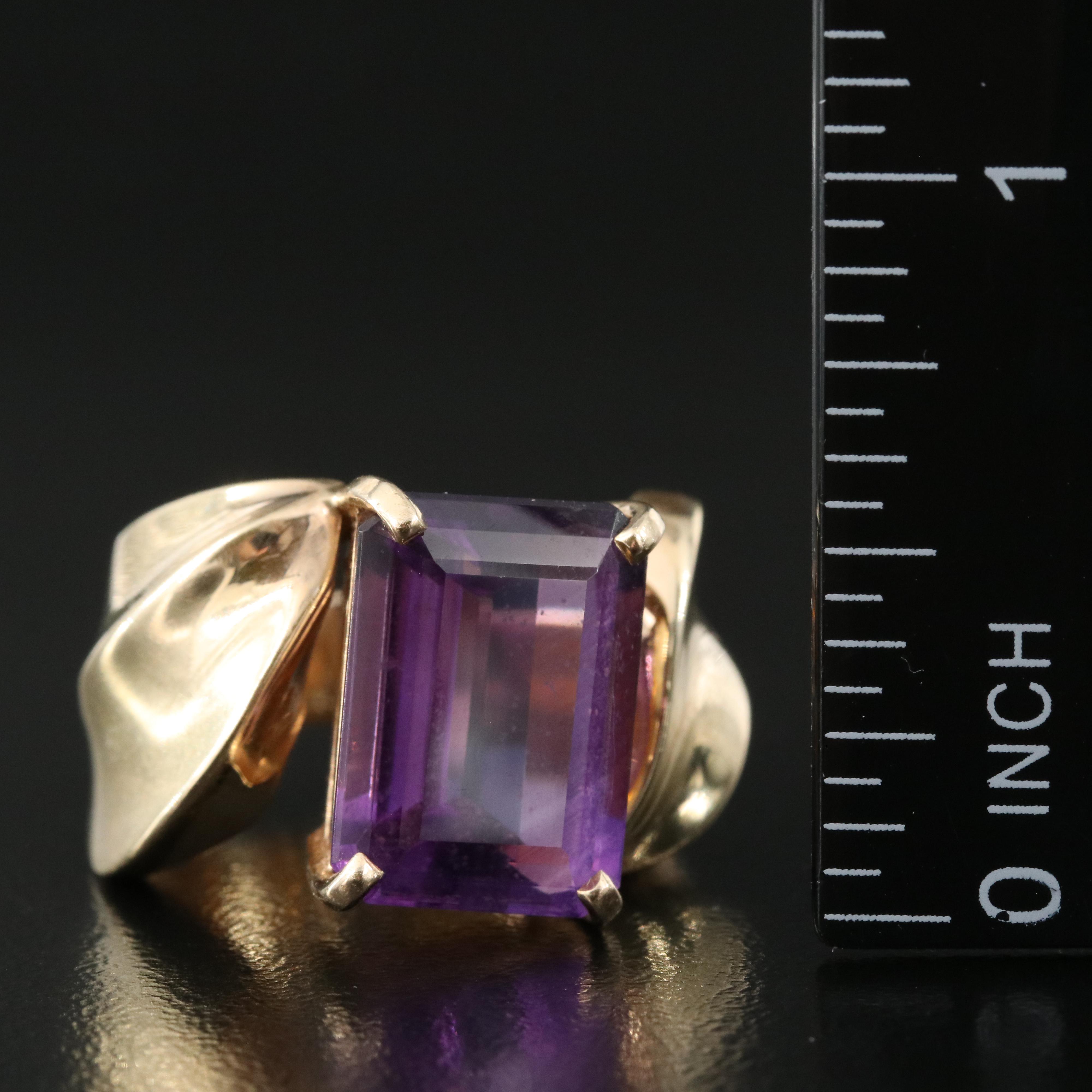 14K Amethyst Ring