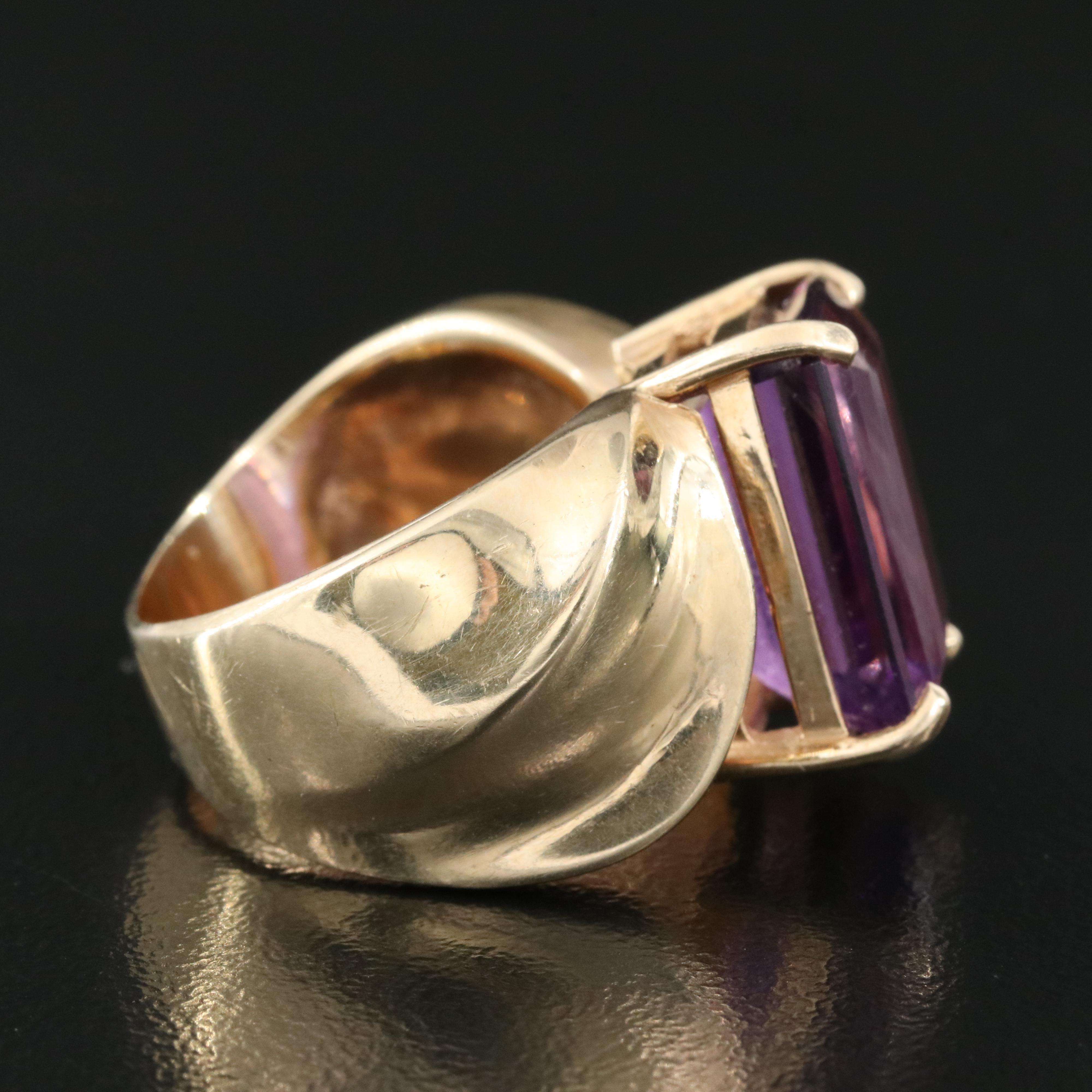 14K Amethyst Ring