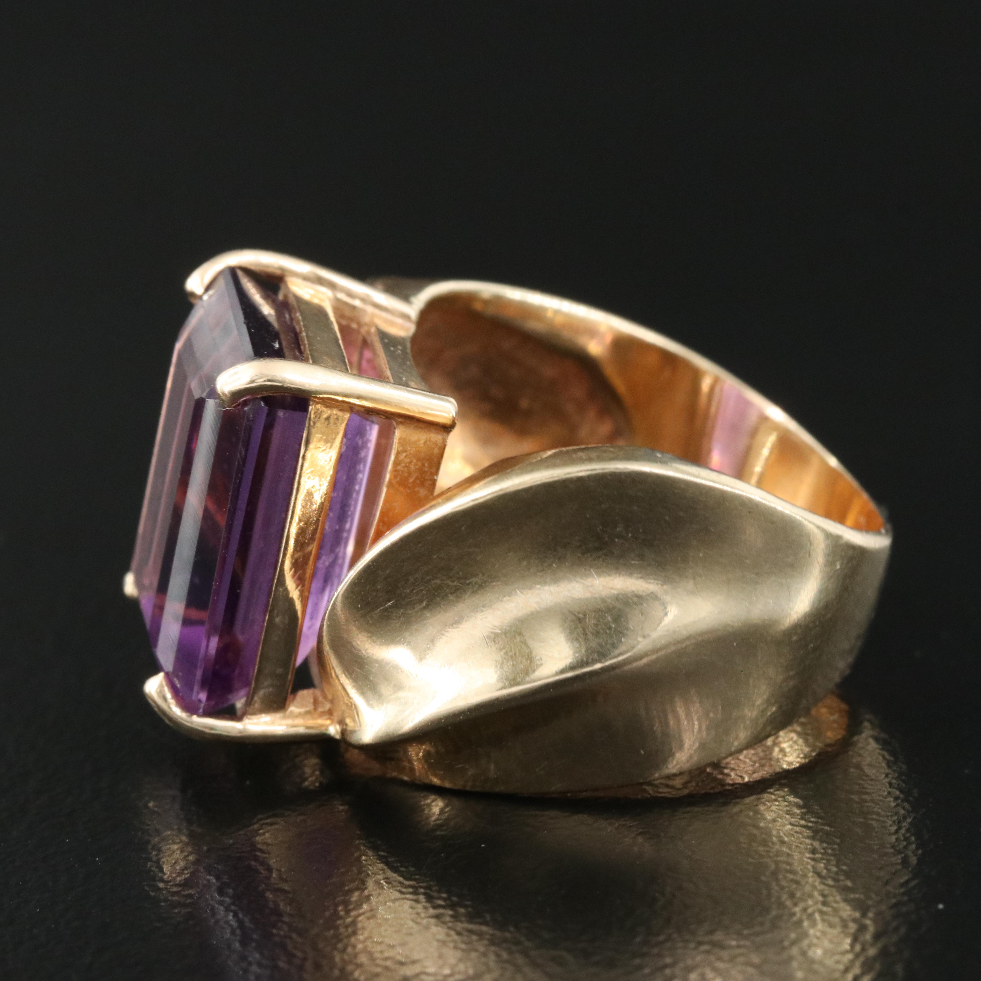 14K Amethyst Ring