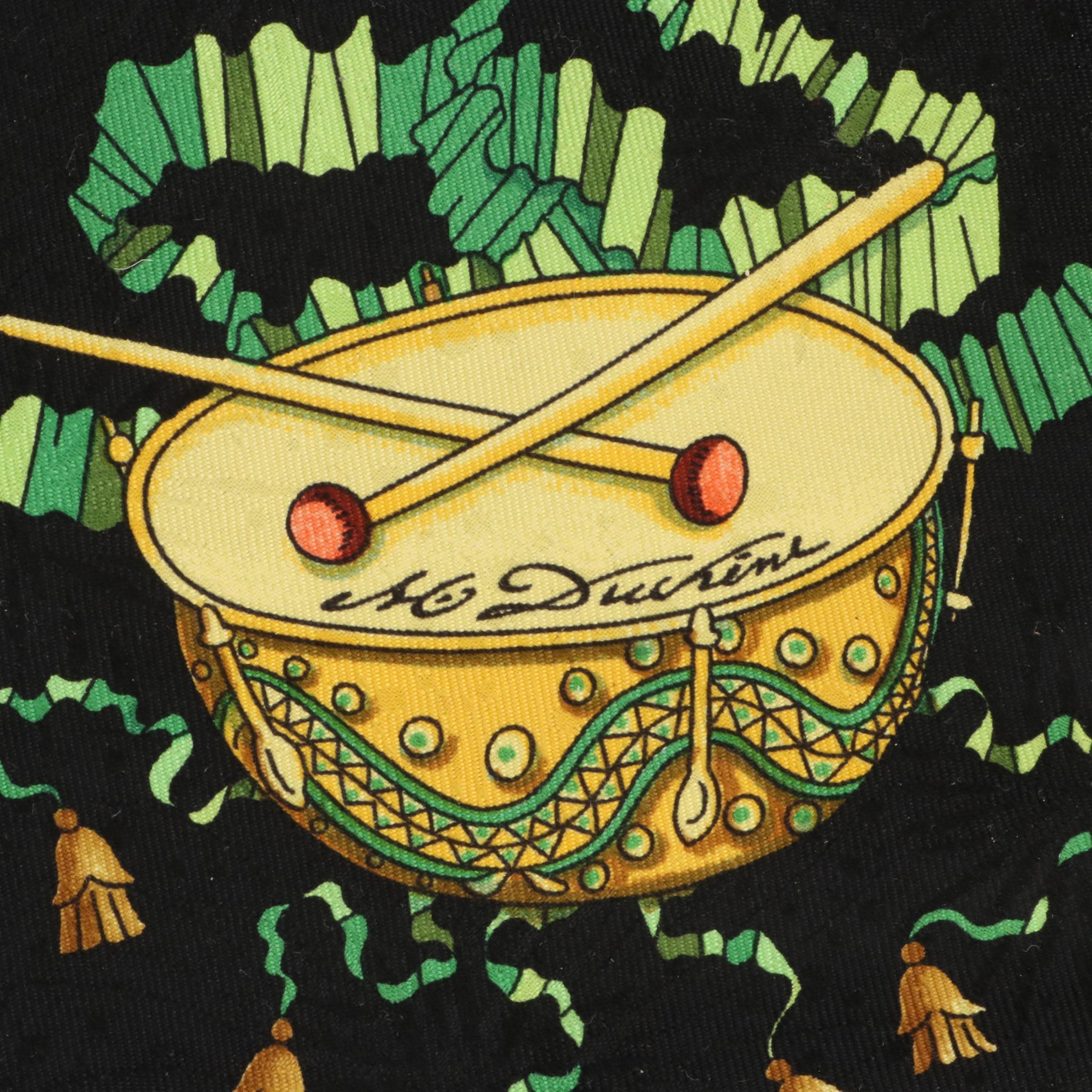 Hermès "Les Fêtes du Roi Soleil" Scarf 90 in Silk Jacquard