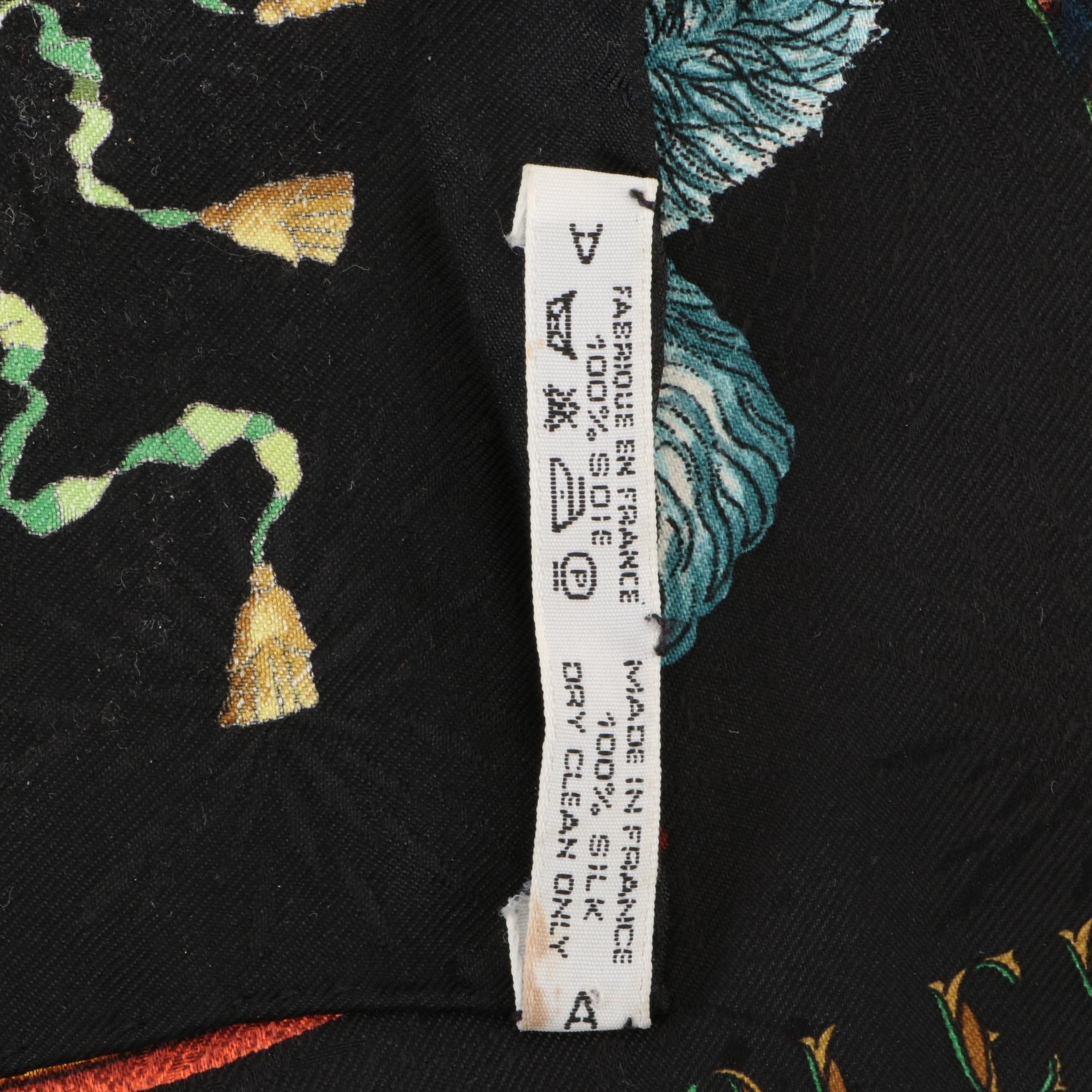 Hermès "Les Fêtes du Roi Soleil" Scarf 90 in Silk Jacquard