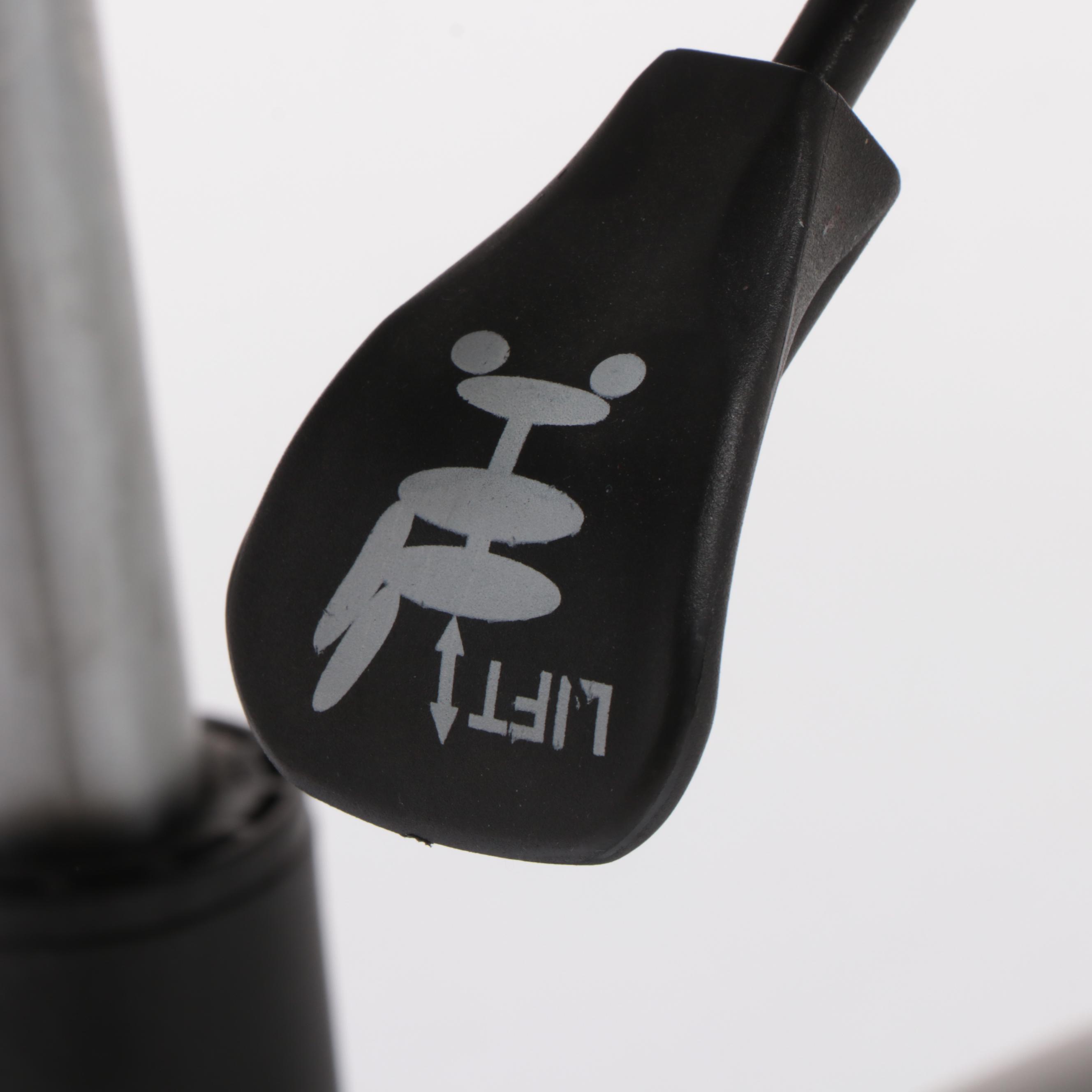 Maria Yee Inc. "Merced" Leather Adjustable-Height Swivel Desk Chair