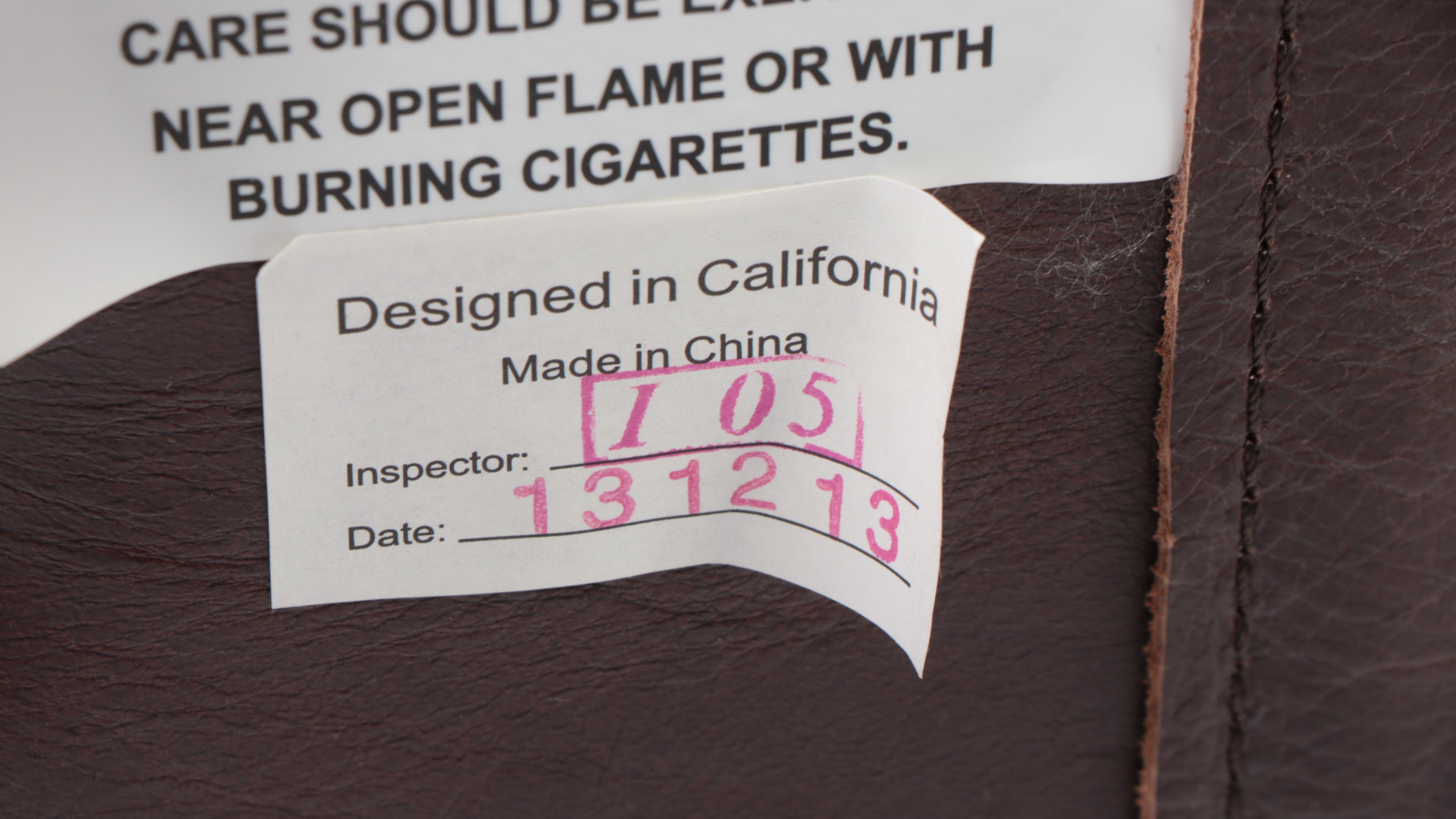 Maria Yee Inc. "Merced" Leather Adjustable-Height Swivel Desk Chair