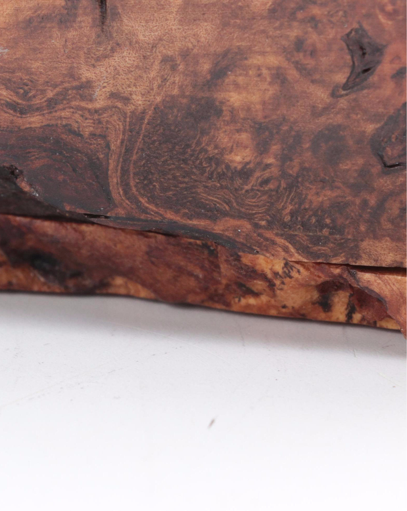 Jeff Vollmer Burl Wood "Puzzle" Jewelry Box with Other Lacquered Burl Wood Box