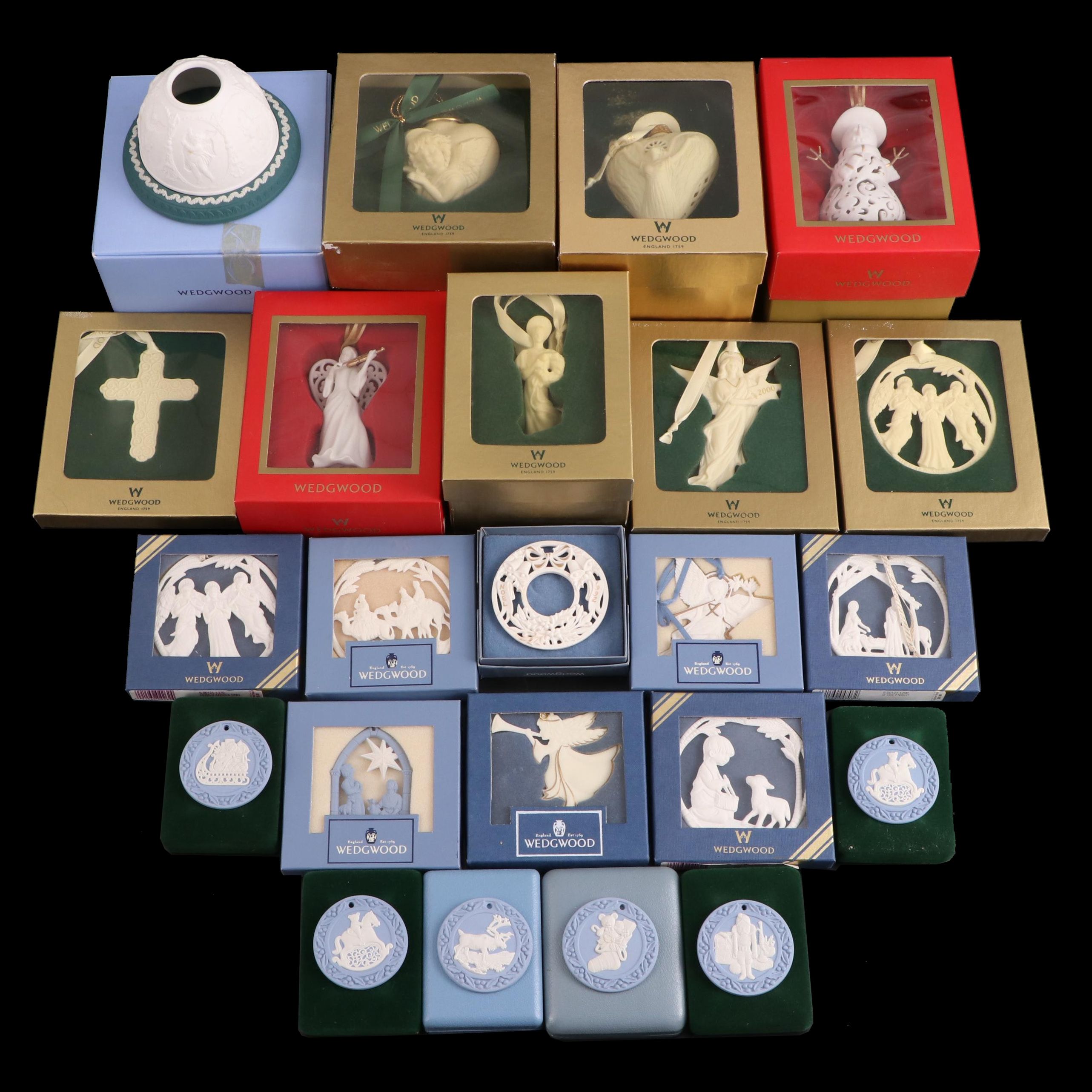 Twenty-Three Wedgwood Tree Ornaments