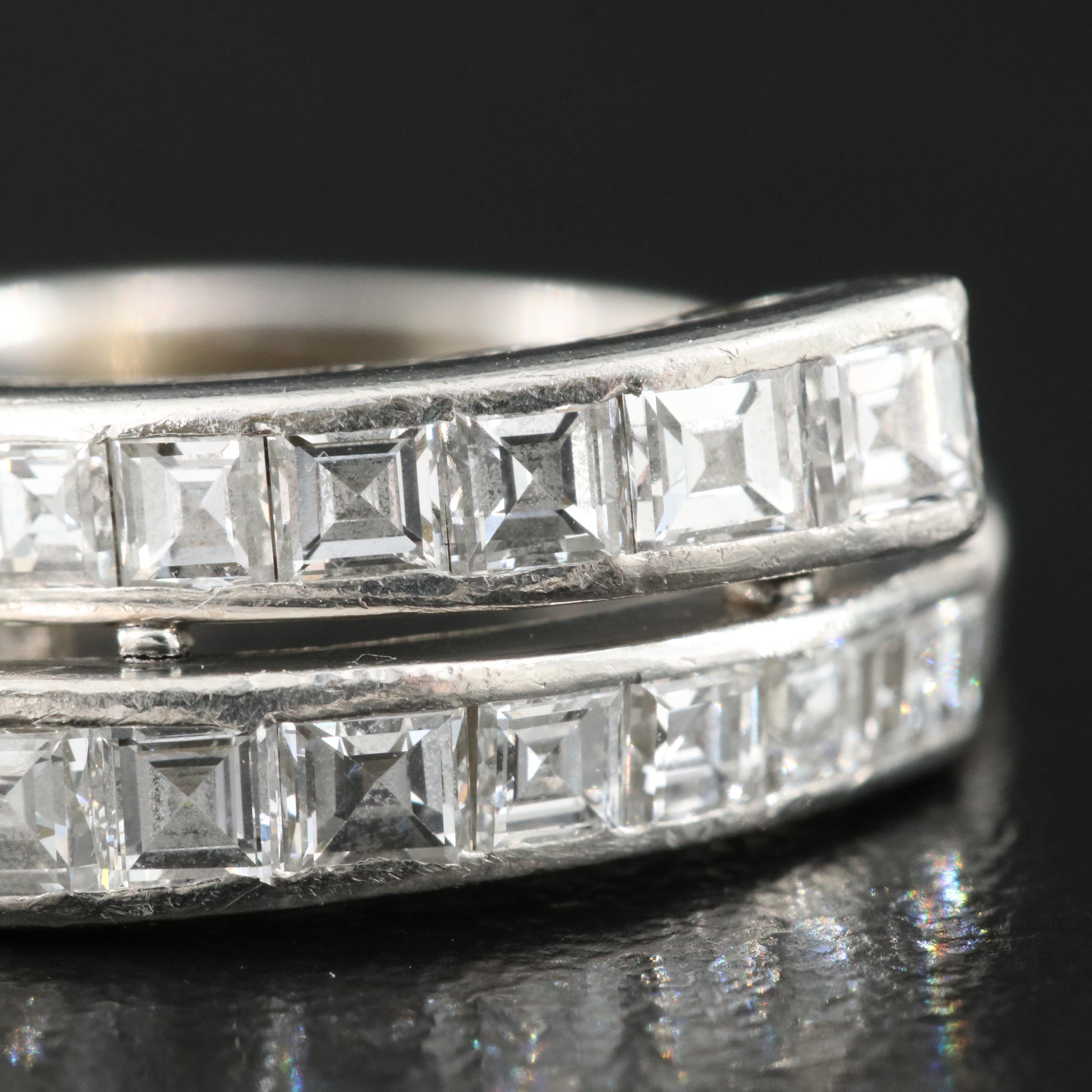 Platinum 1.57 CTW Diamond Bypass Ring