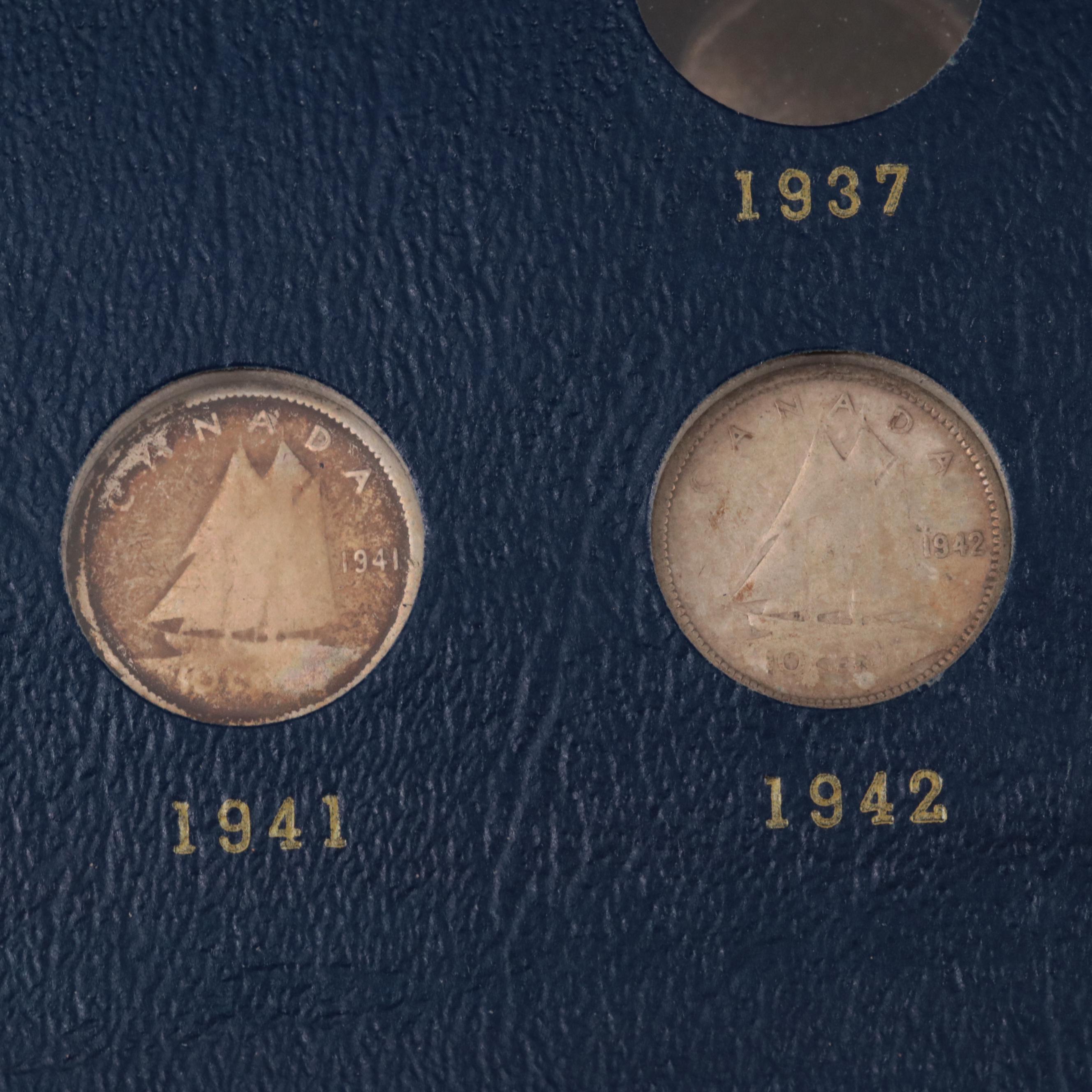 Four Partially-Filled Canadian Coin Albums