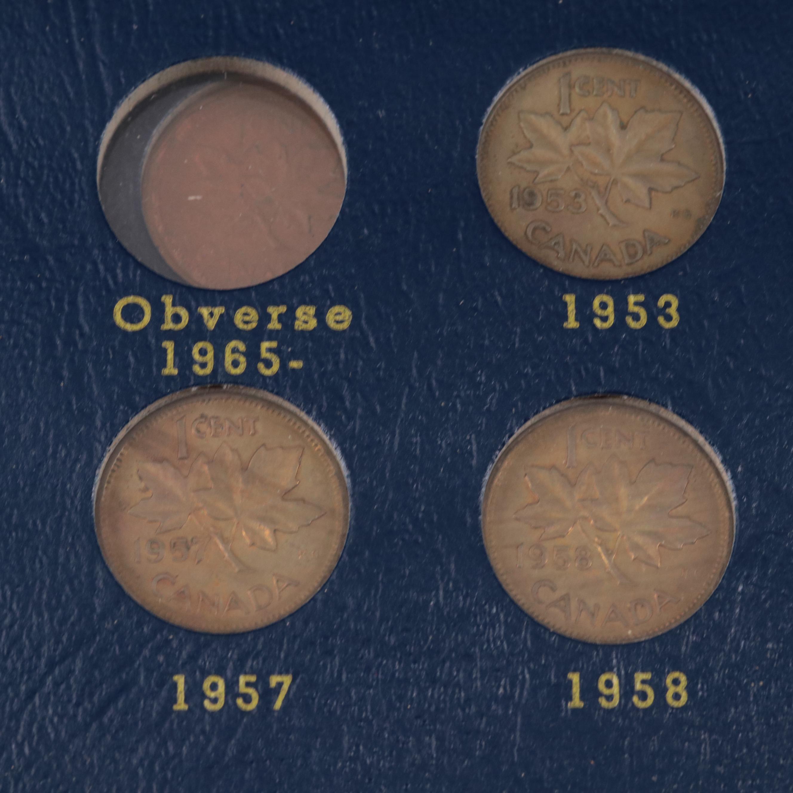 Four Partially-Filled Canadian Coin Albums