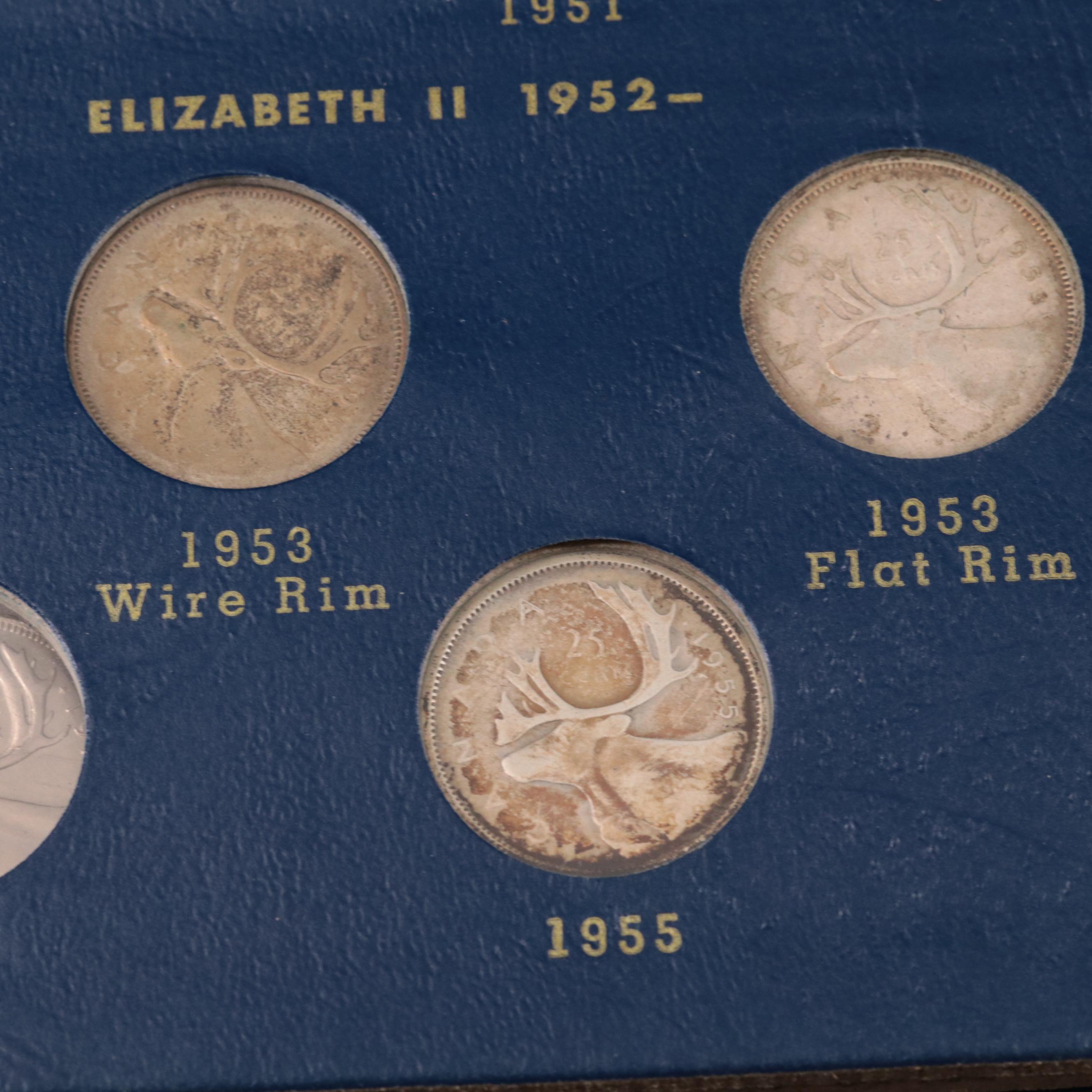 Four Partially-Filled Canadian Coin Albums