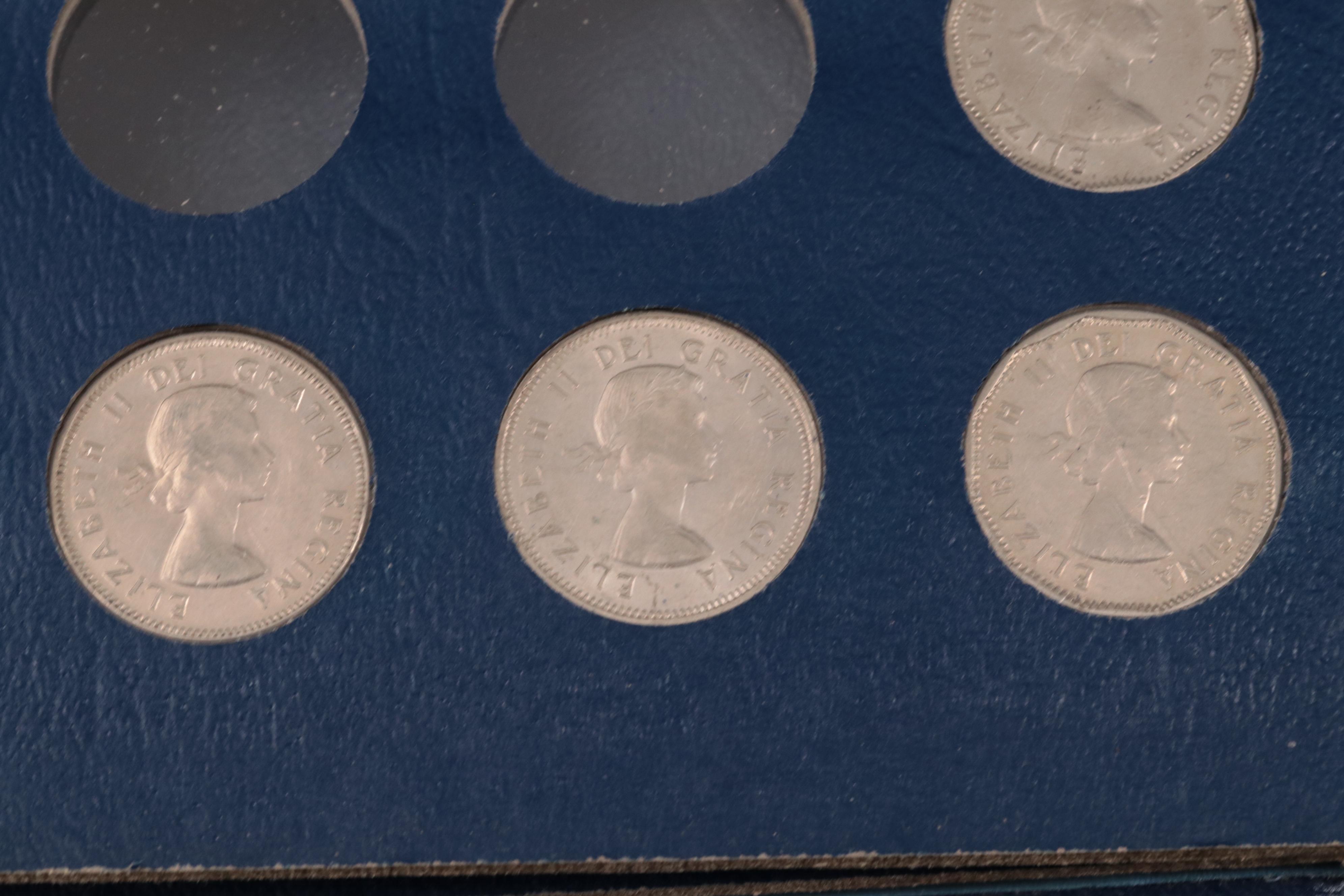 Four Partially-Filled Canadian Coin Albums