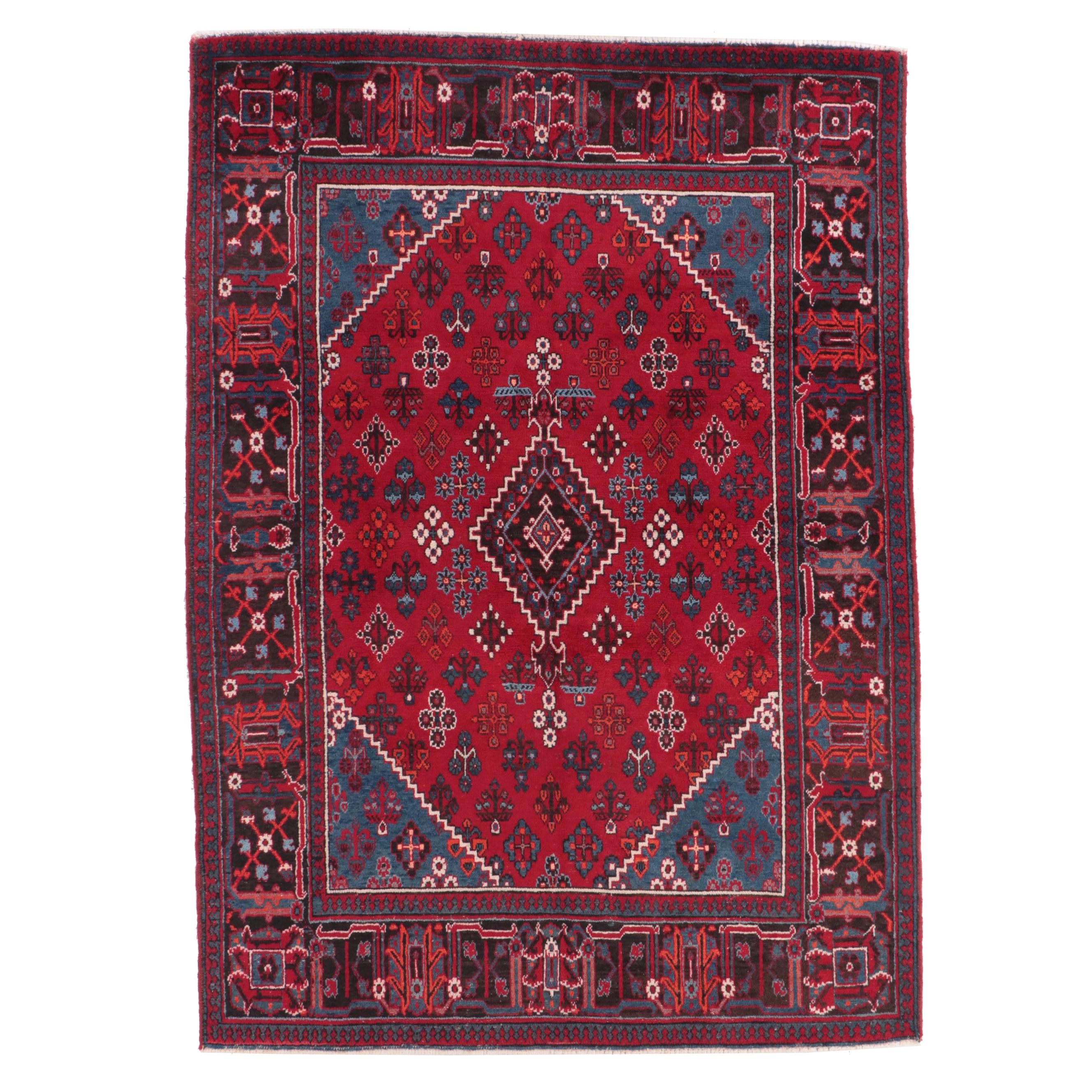 7'10 x 10'11 Hand-Knotted Persian Josheqan Area Rug