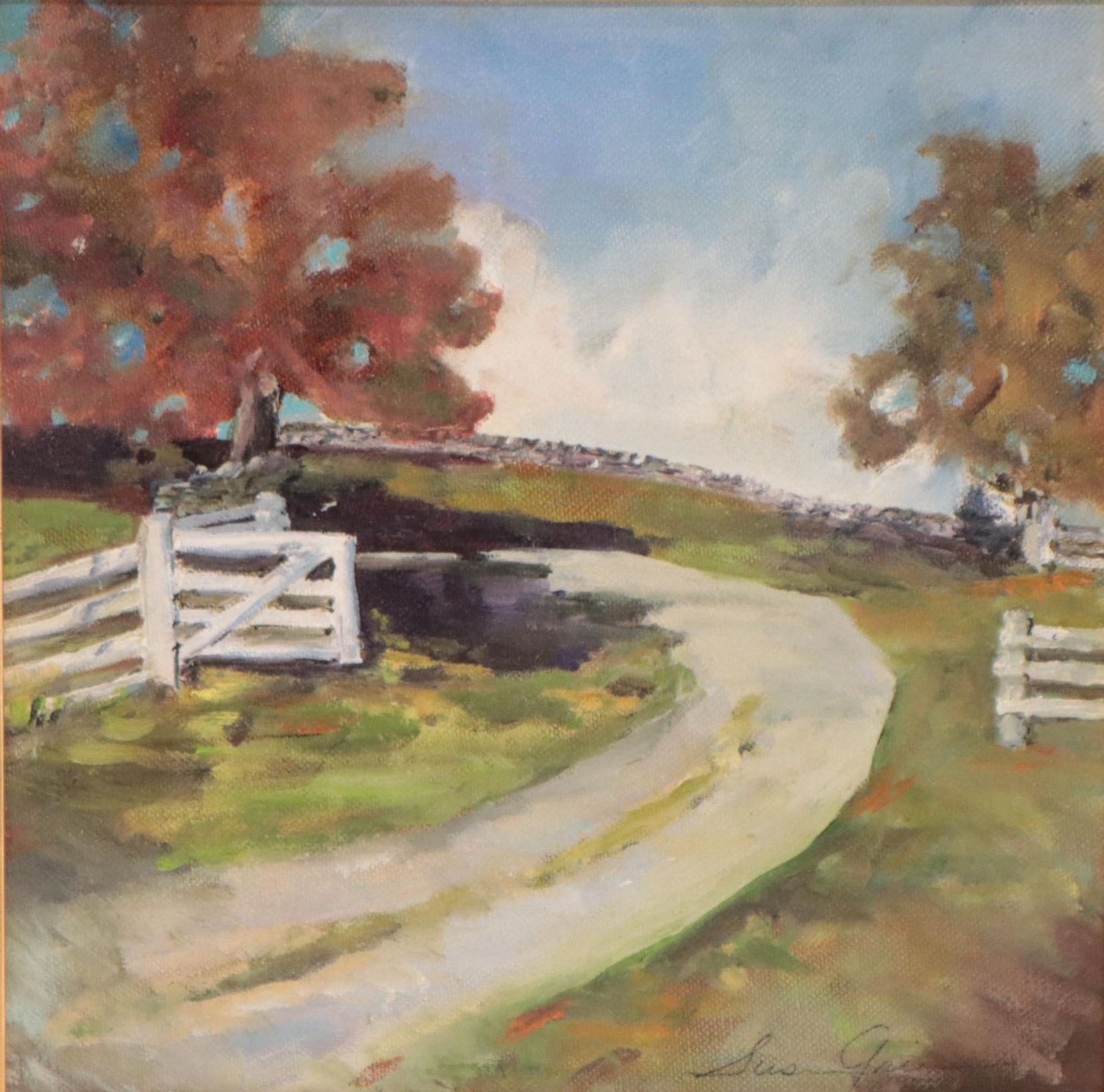 Susan Grier Oil Painting "Shaker Pathway," 21st Century